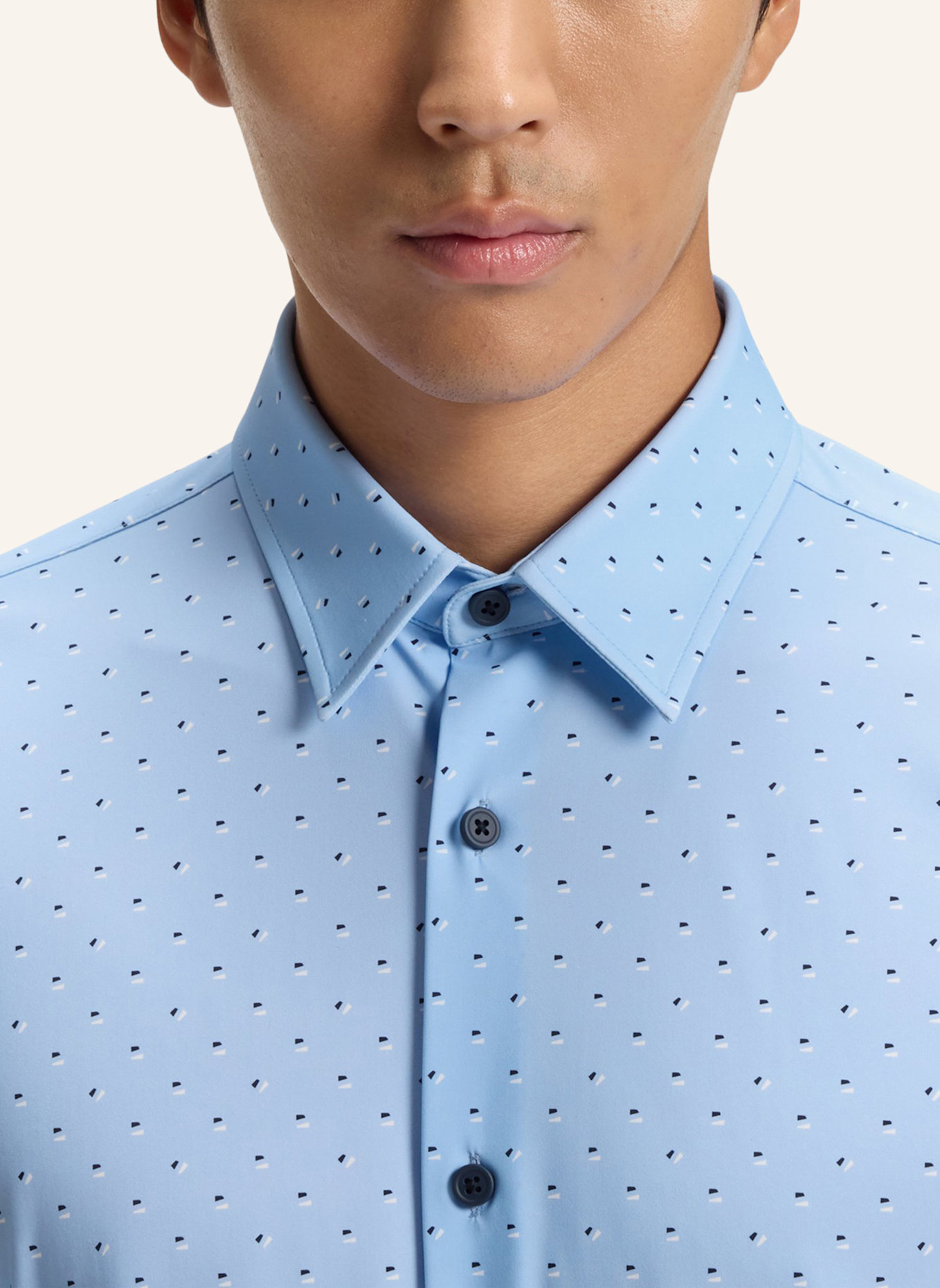 BOSS Casual Hemd P-ROAN-KENT-C1-233 Slim Fit: HELLBLAU