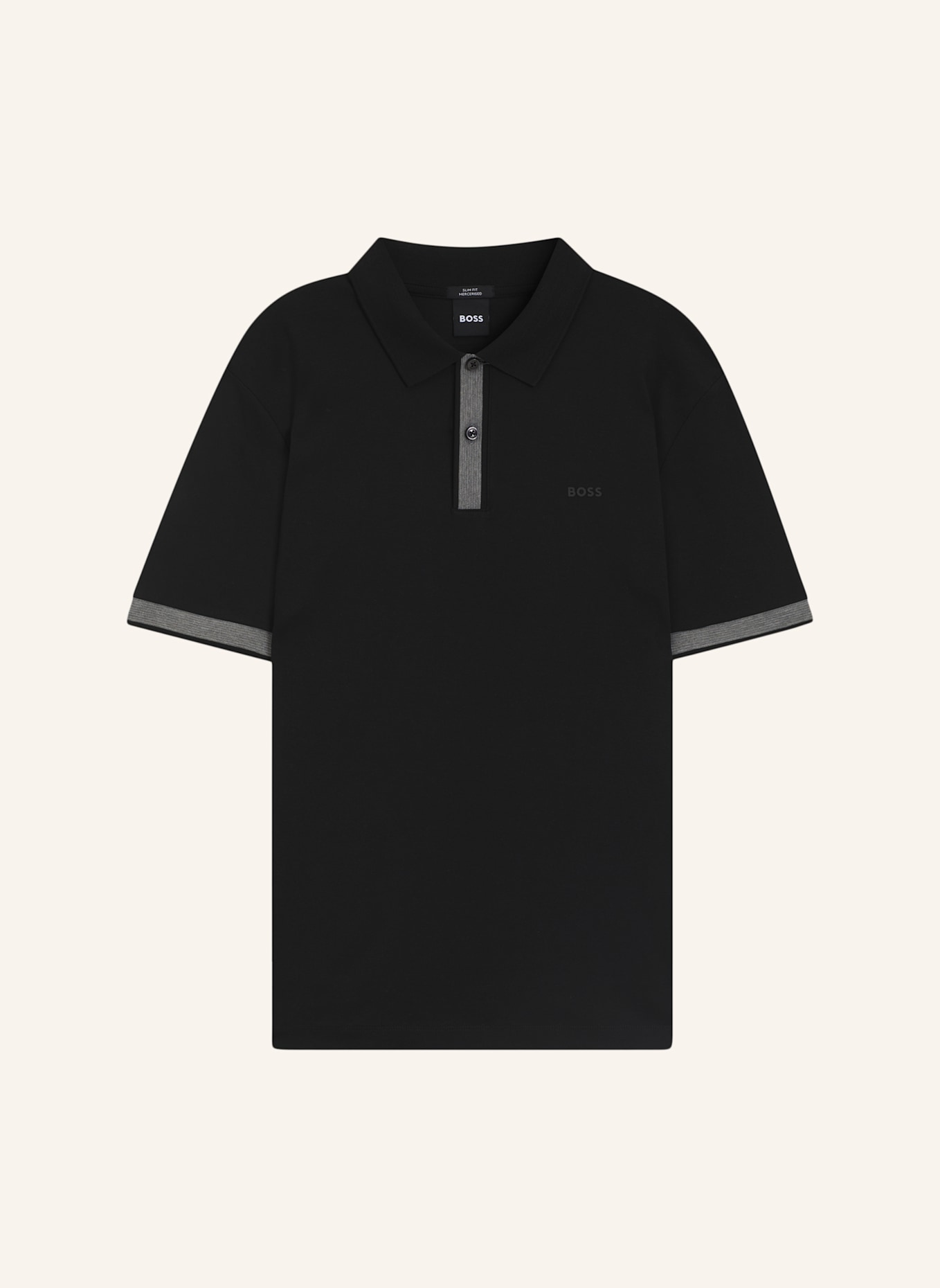 BOSS Poloshirt H-PHILLIPSON 200 Slim Fit: SCHWARZ