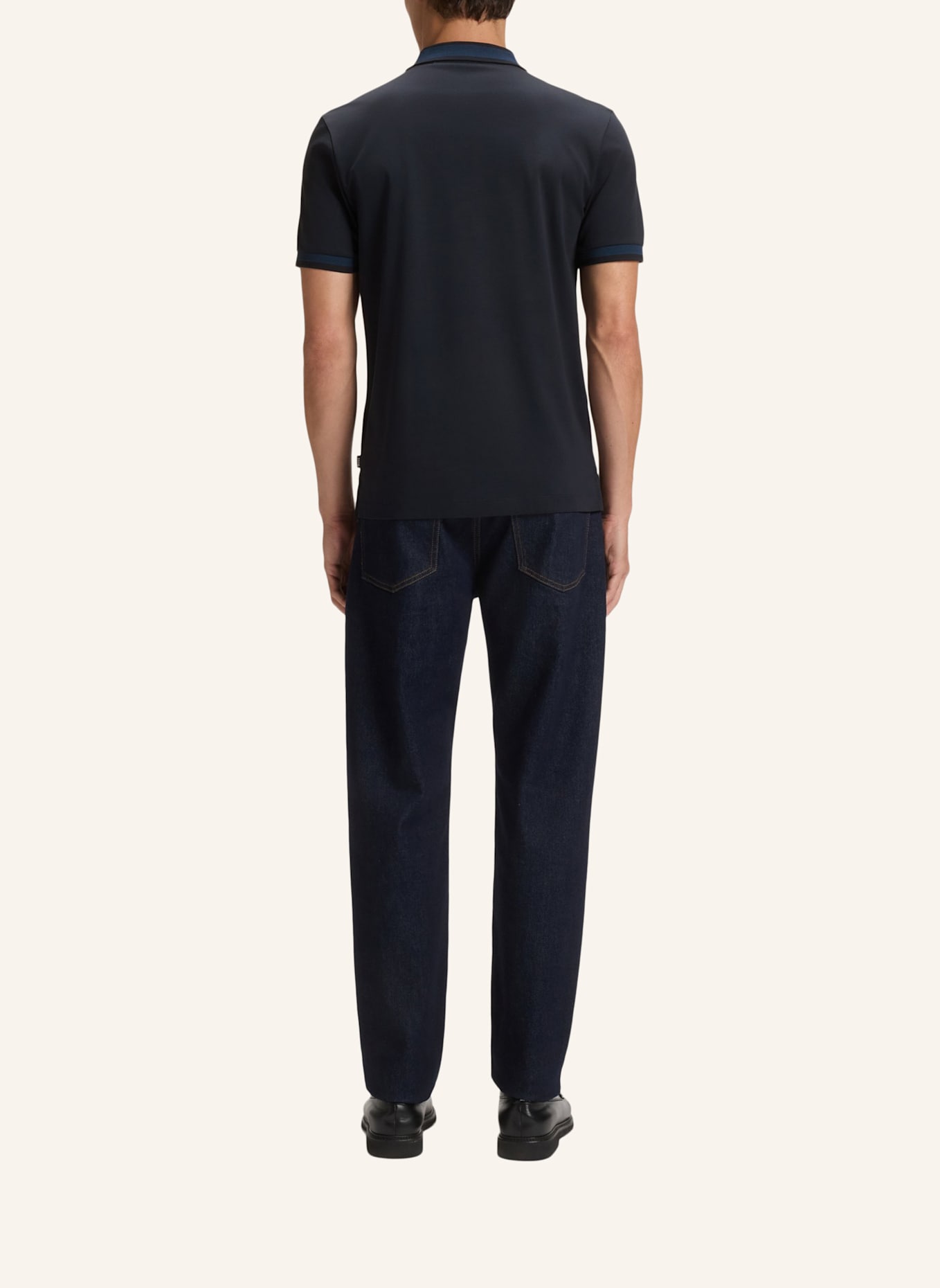 BOSS Poloshirt H-PHILLIPSON 200 Slim Fit: DUNKELBLAU