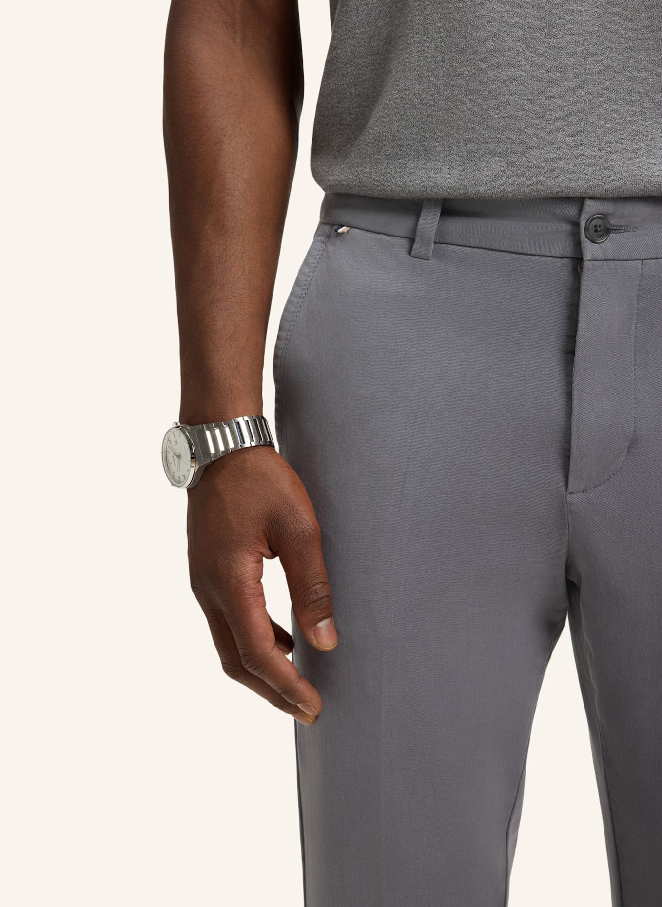 BOSS Casual Hose H-KAITON1 Slim Fit: DUNKELGRAU