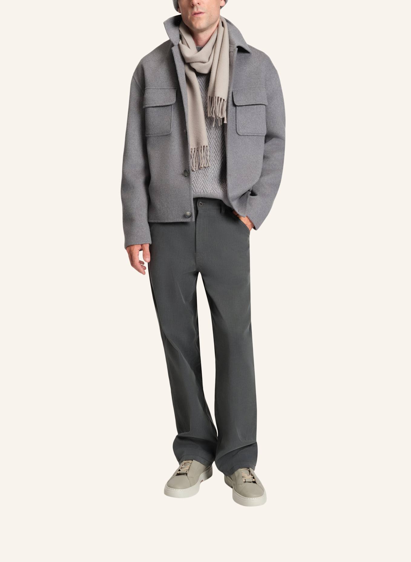 BOSS Jeans C-MINER-1 Relaxed Fit: GRAU