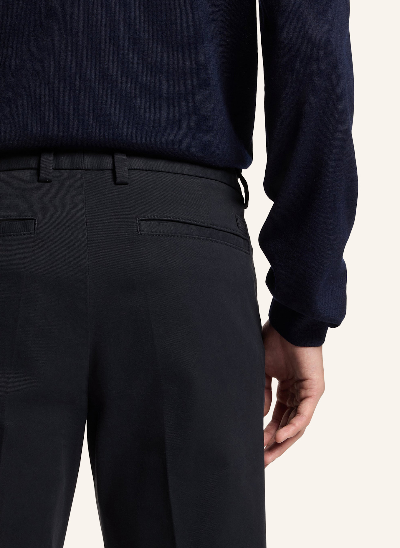 BOSS Casual Hose H-KAITON1 Slim Fit: DUNKELBLAU