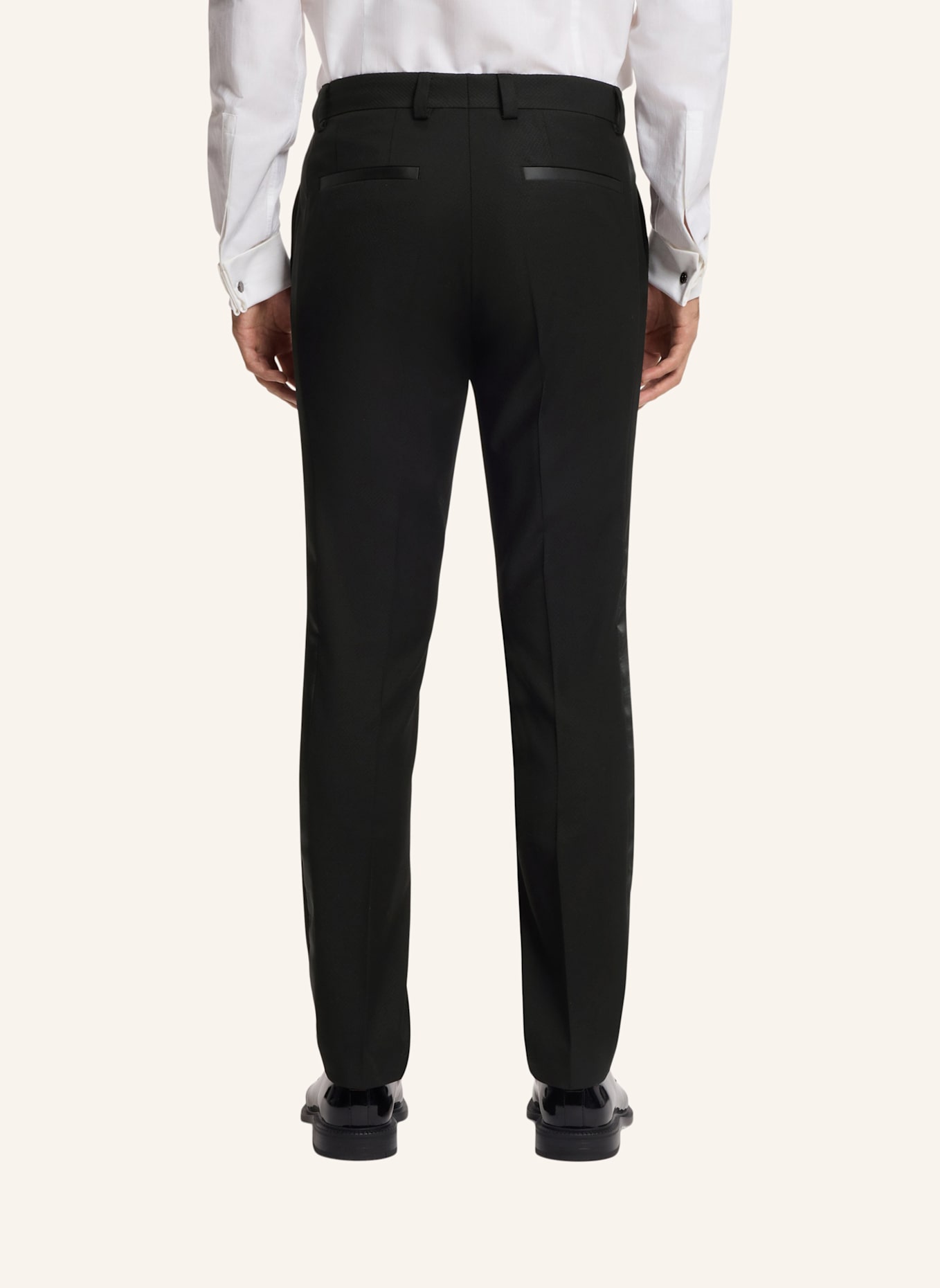 HUGO Business Anzug HENRY-GETLIN254EV1X Slim Fit: SCHWARZ