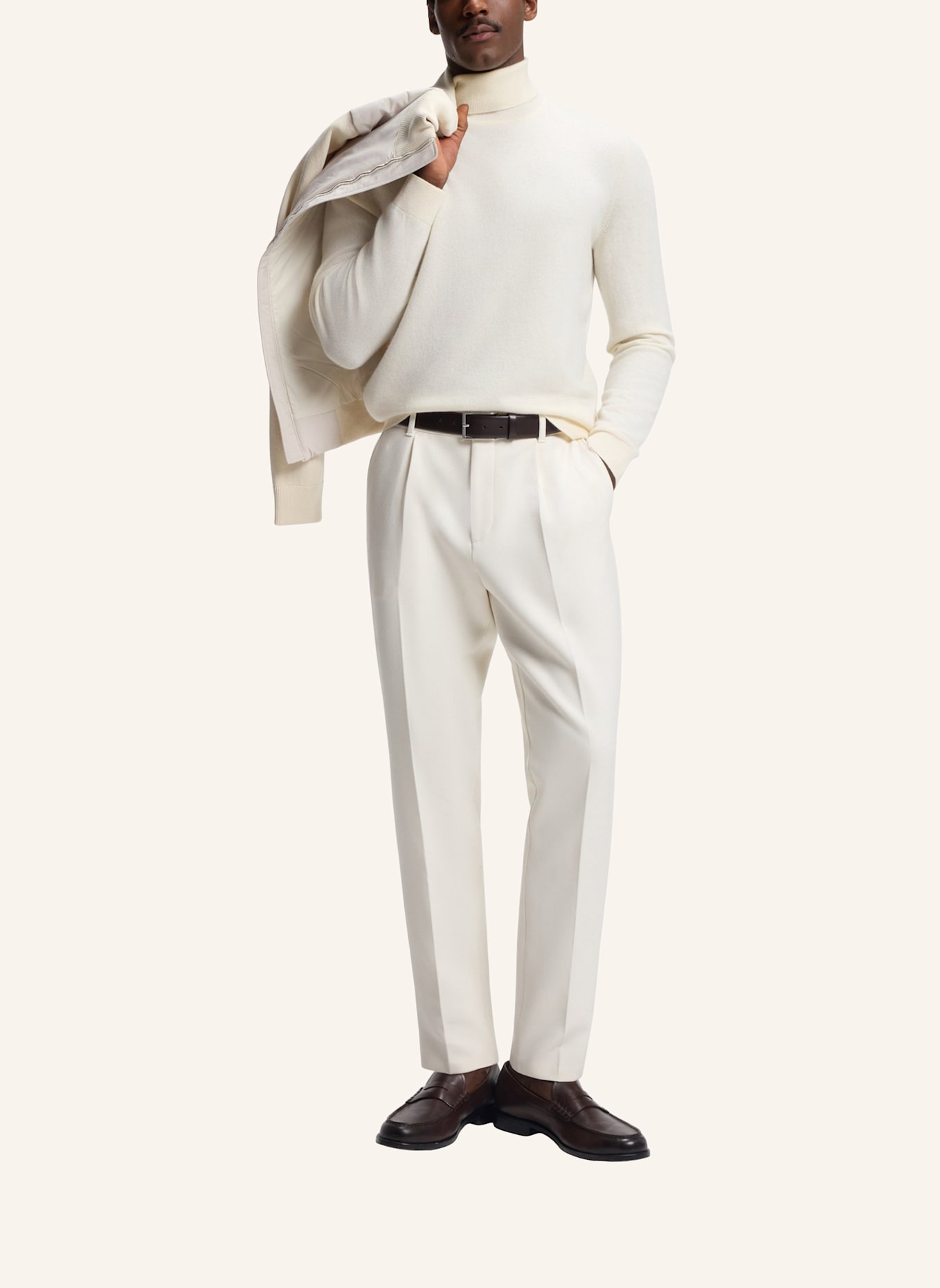 BOSS Business Hose C-PERIN-PL-BB-254 Tapered Fit: WEISS