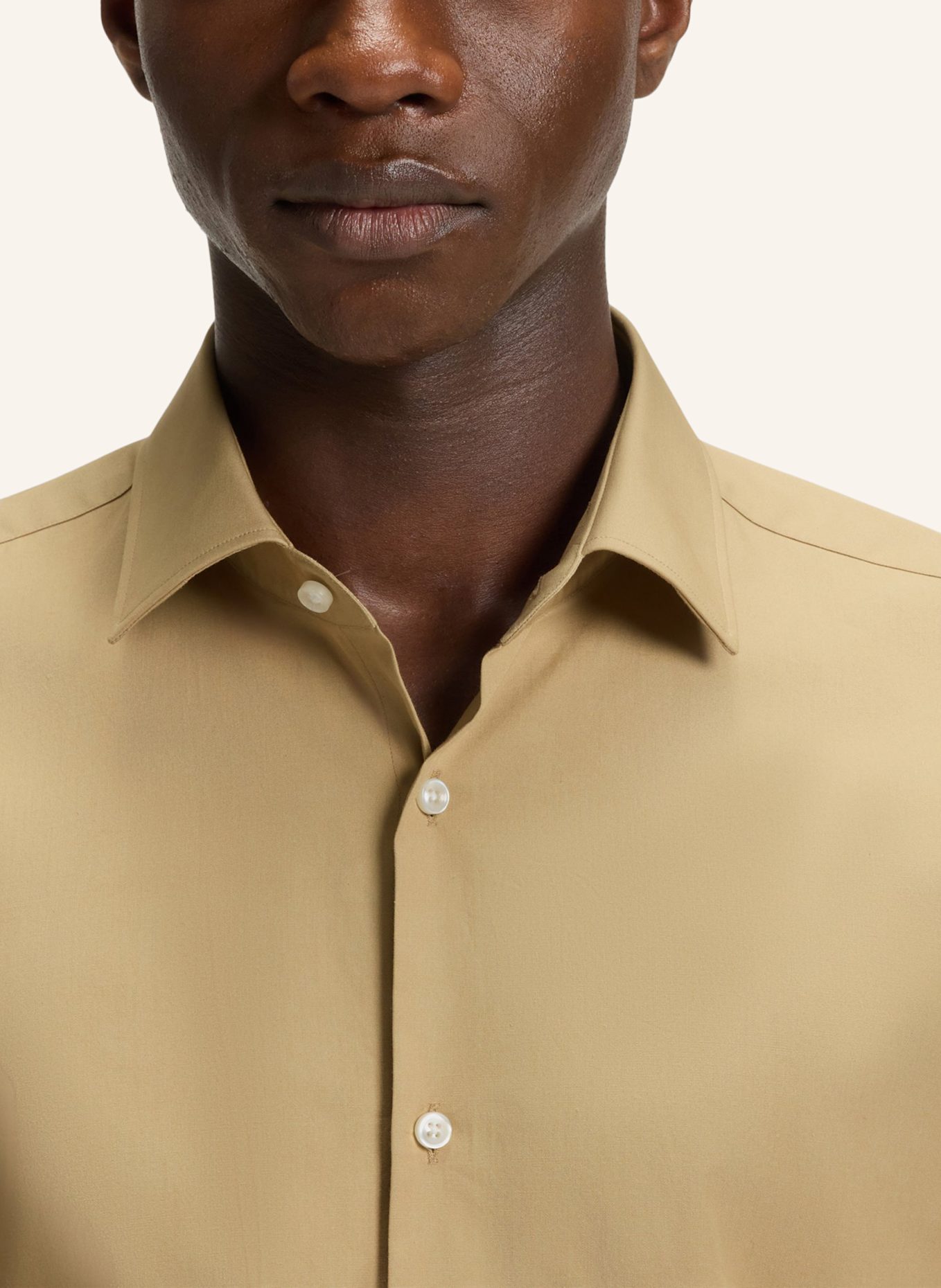 HUGO Business Hemd KENNO Slim Fit: BEIGE