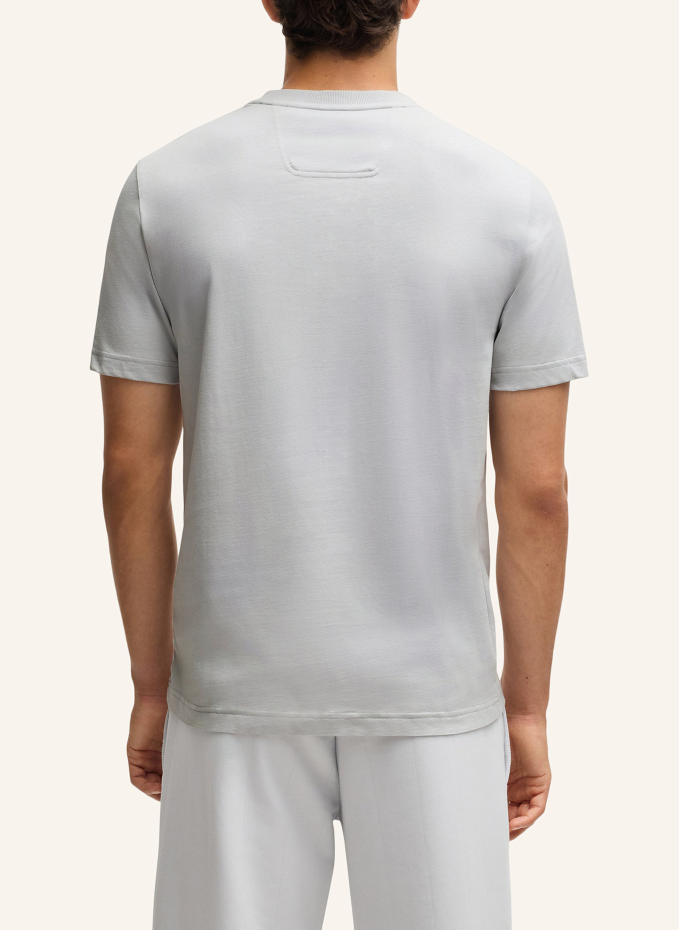 BOSS T-Shirt TEE DROPNEEDLE Regular Fit: HELLGRAU