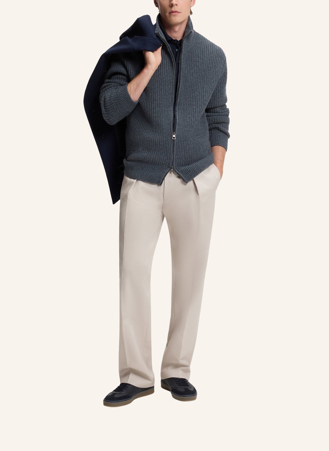 BOSS Business Hose TROUSERS-252_DB Relaxed Fit: BEIGE