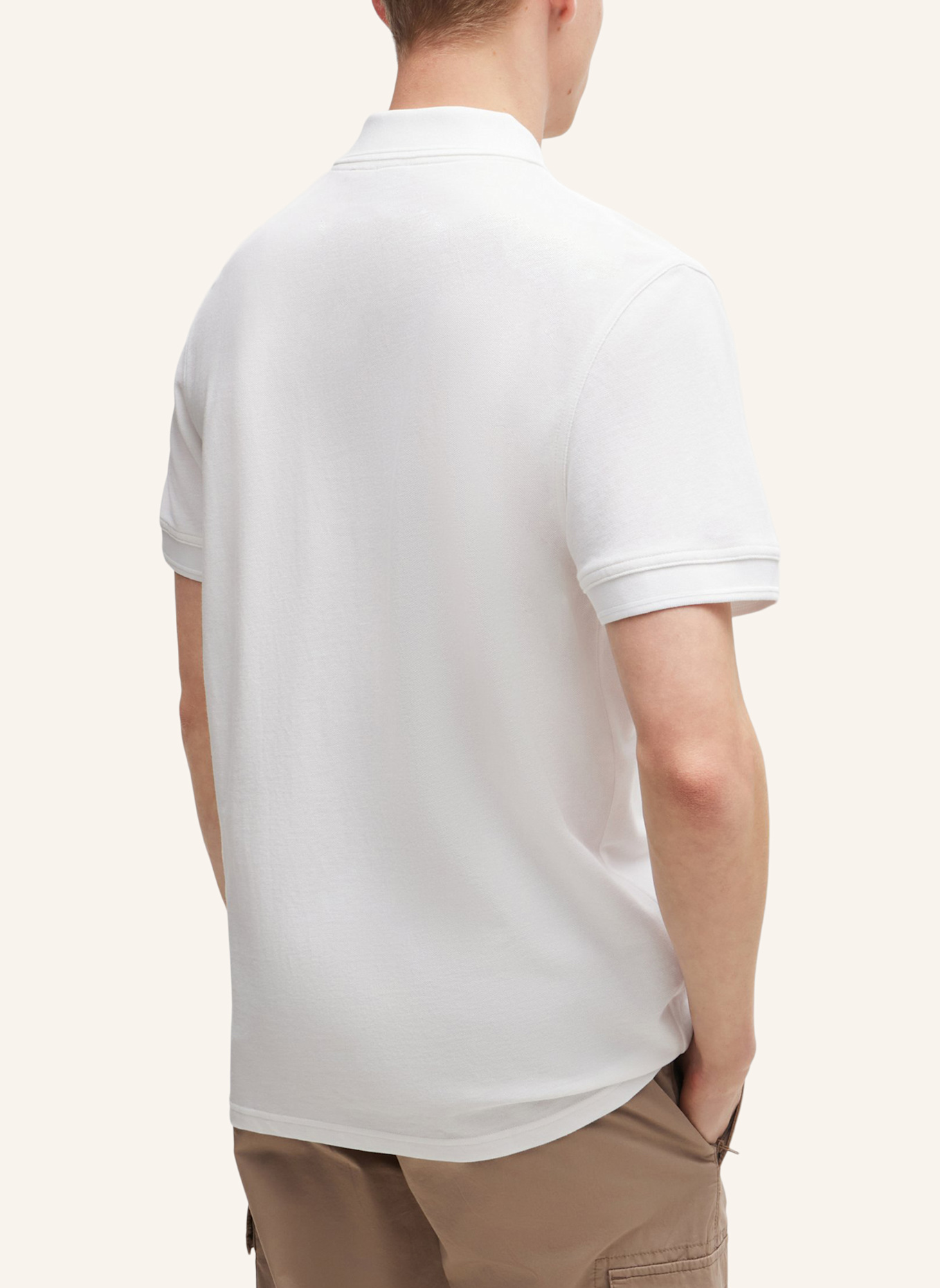 BOSS Piqué-Poloshirt PRIME: WEISS