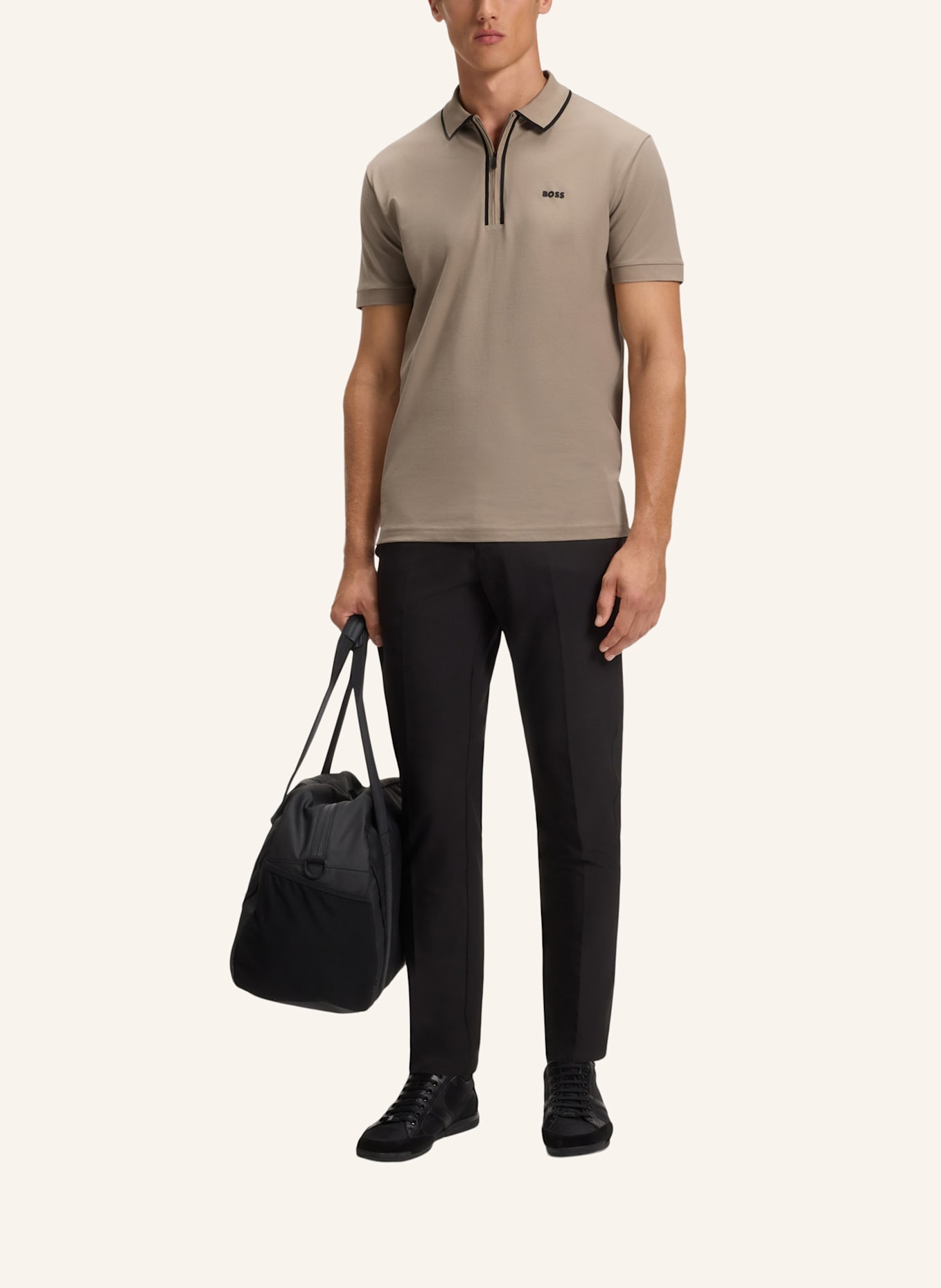BOSS Poloshirt PHILIX TAPE Regular Fit: HELLGRÜN