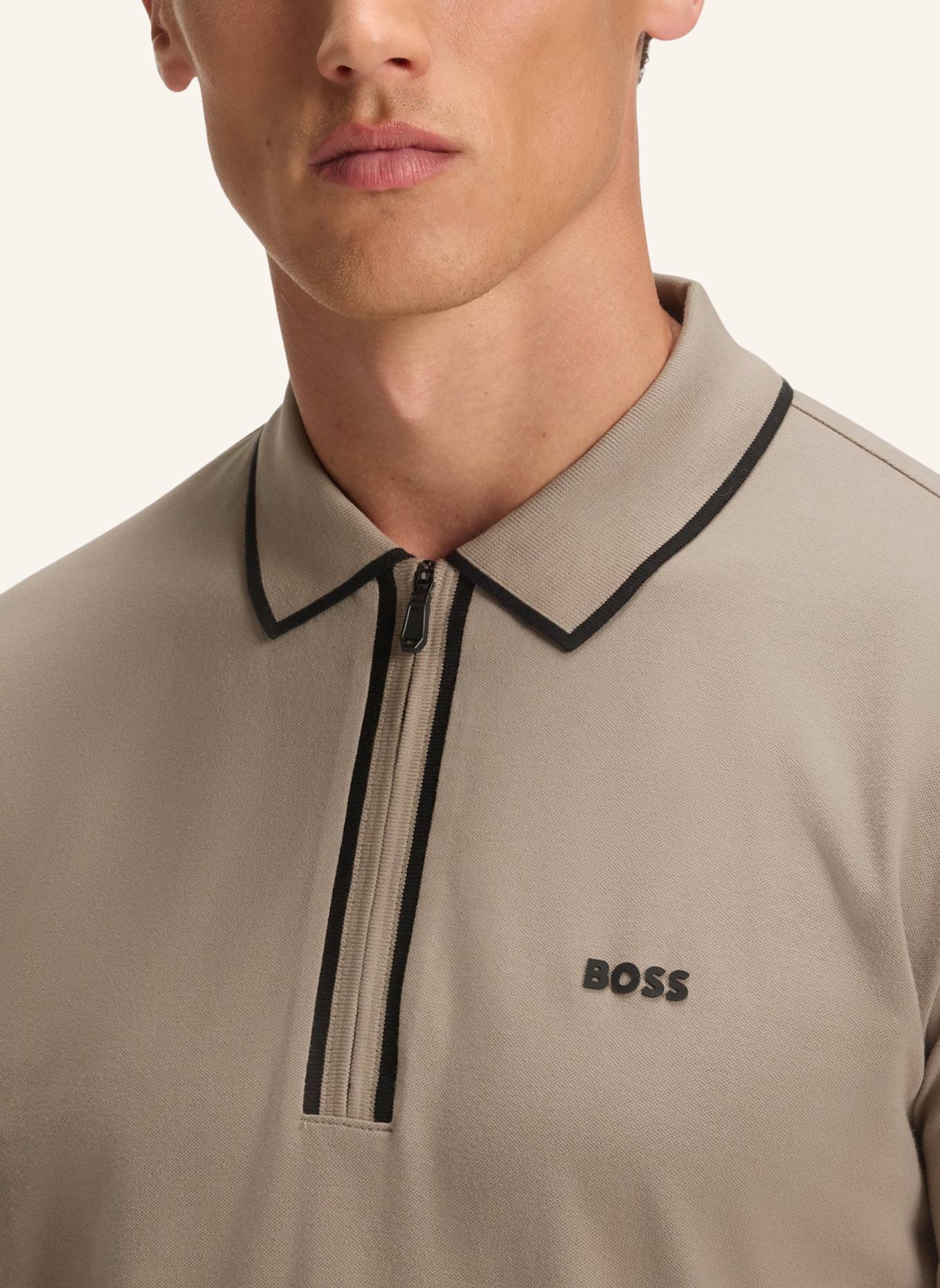 BOSS Poloshirt PHILIX TAPE Regular Fit: HELLGRÜN