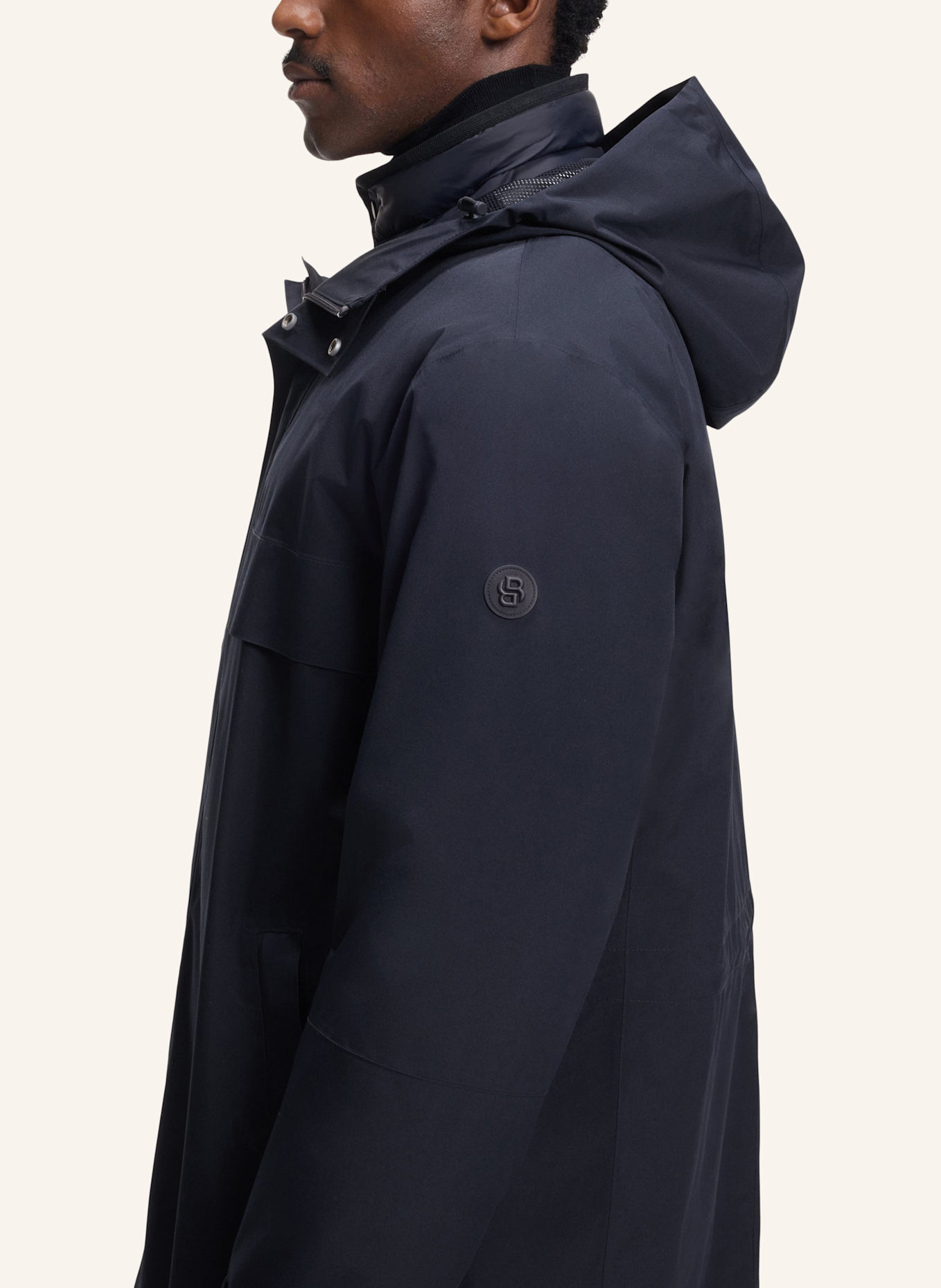 BOSS Casual Jacke P-CIATO-GORETEX Regular Fit: DUNKELBLAU