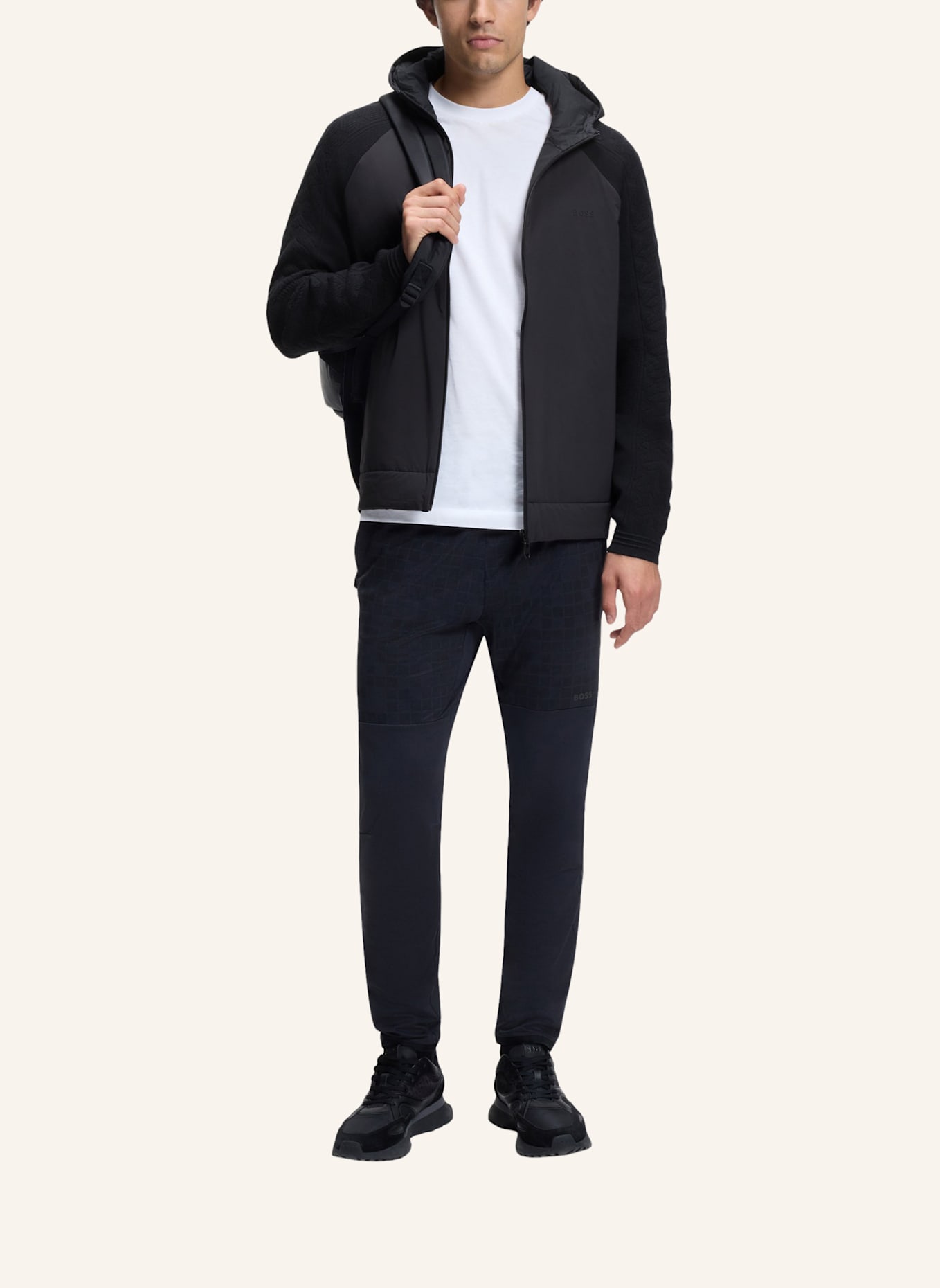 BOSS Casual Jacke KN_MIRROR HY Regular Fit: DUNKELBLAU