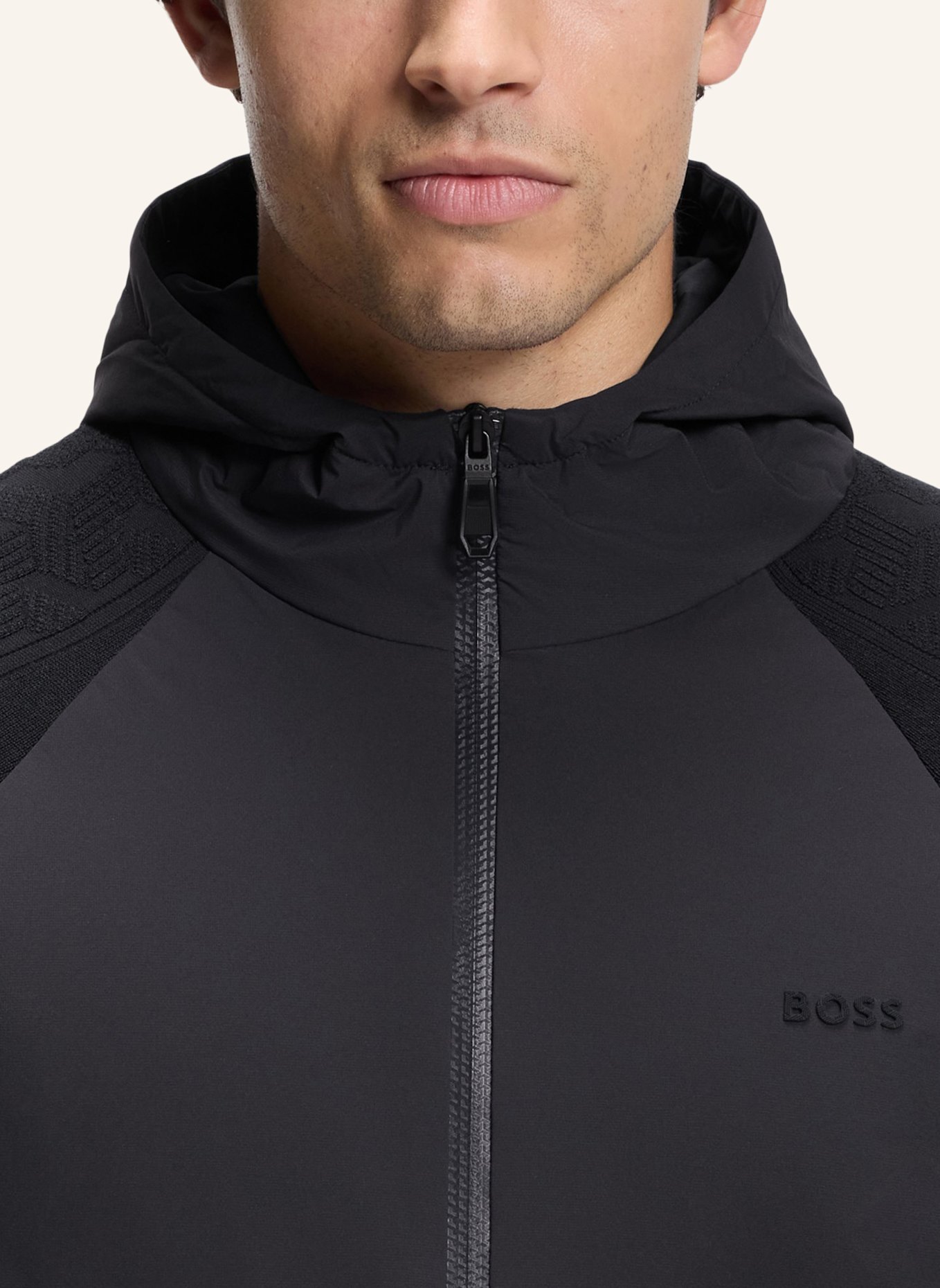 BOSS Casual Jacke KN_MIRROR HY Regular Fit: DUNKELBLAU