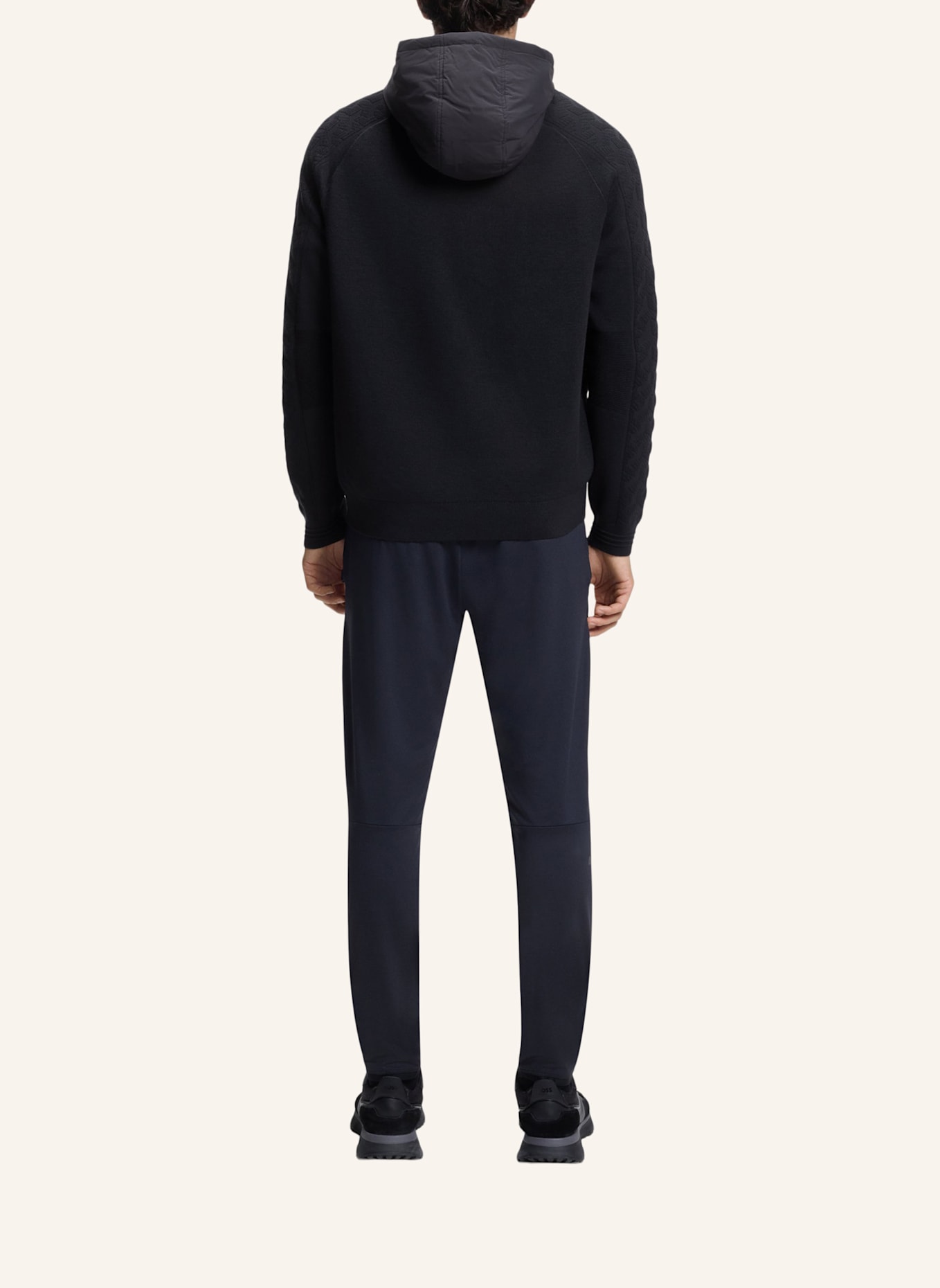 BOSS Casual Jacke KN_MIRROR HY Regular Fit: DUNKELBLAU