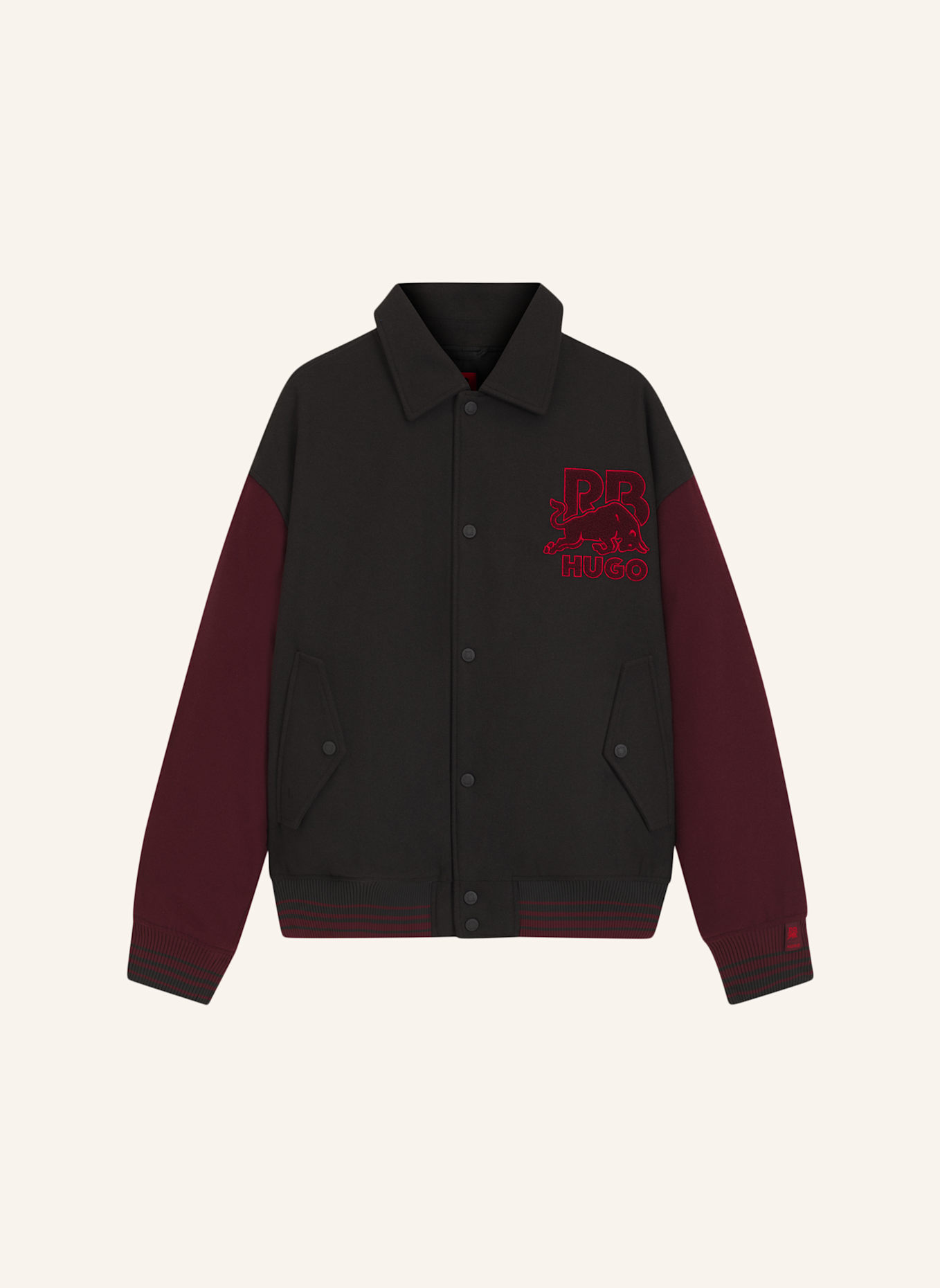 HUGO Casual Jacke BLAINE_RB Regular Fit: DUNKELBRAUN