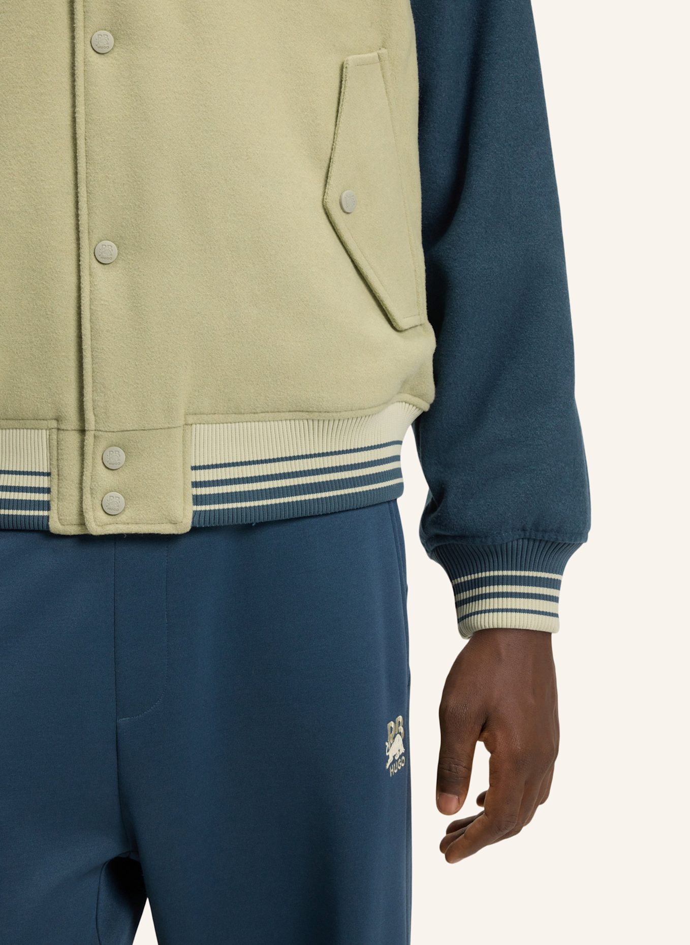 HUGO Casual Jacke BLAINE_RB Regular Fit: BEIGE