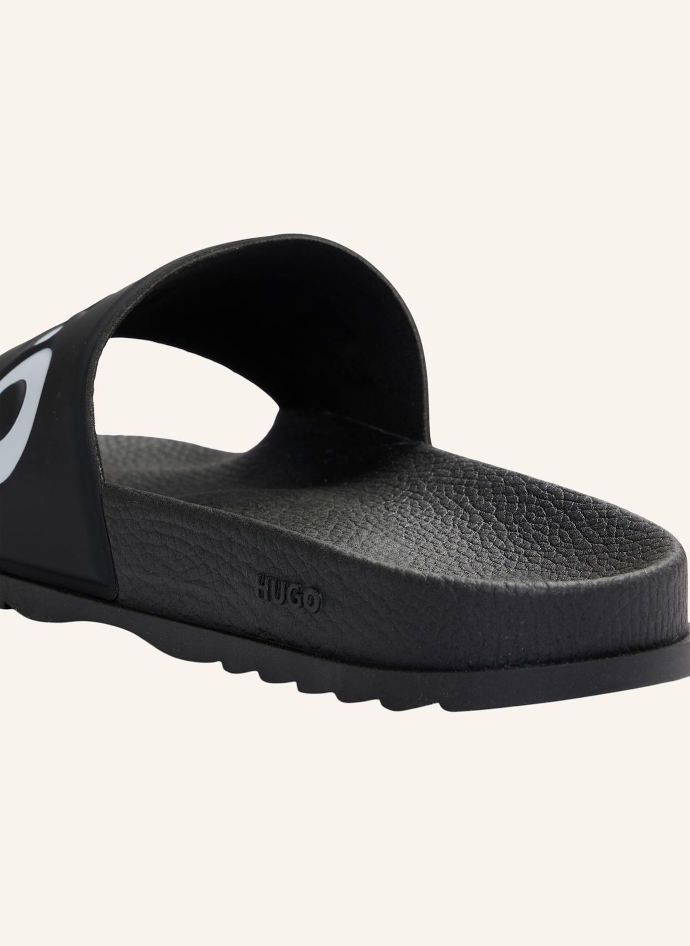 HUGO Sandale MATCH_IT_SLID_RBLG_N: SCHWARZ