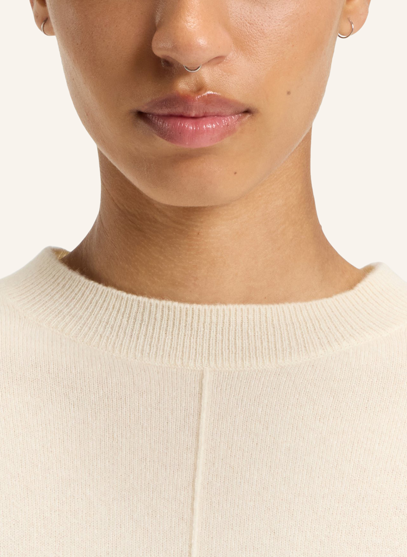 BOSS Cashmere-Pullover FASCONA: WEISS