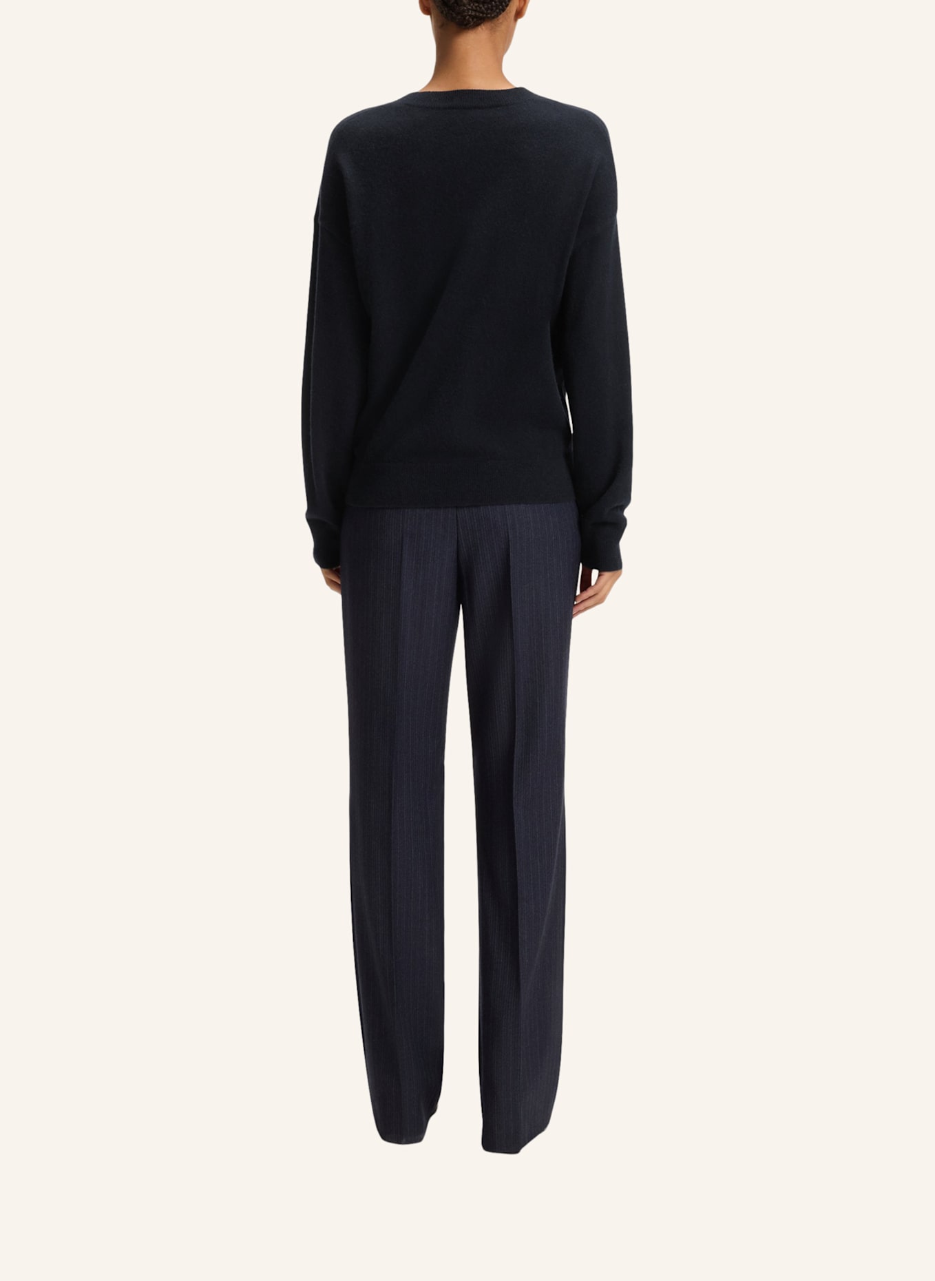 BOSS Cashmere-Pullover FASCONA: DUNKELBLAU