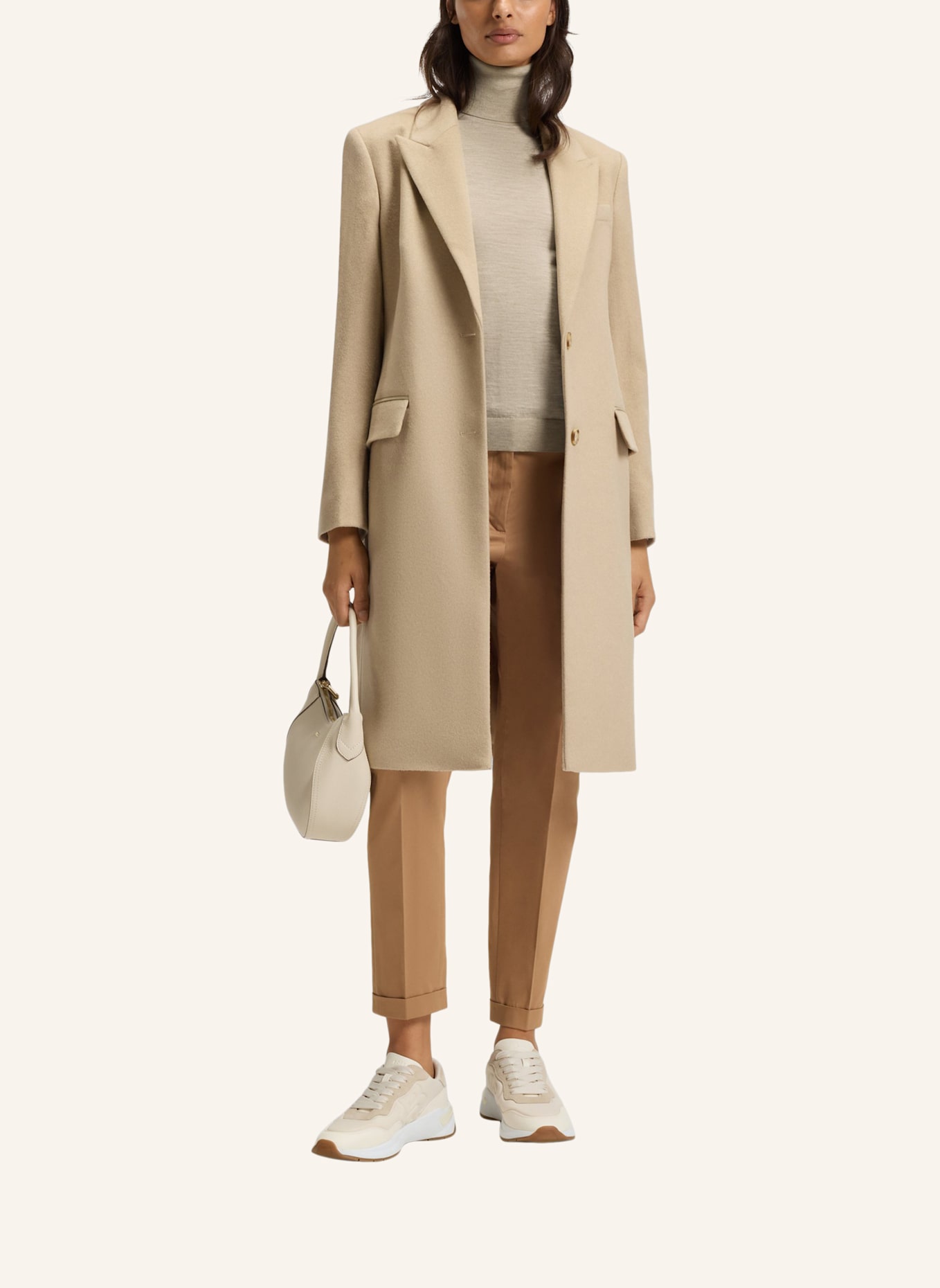 BOSS Pullover FRIZANI Slim Fit: BEIGE