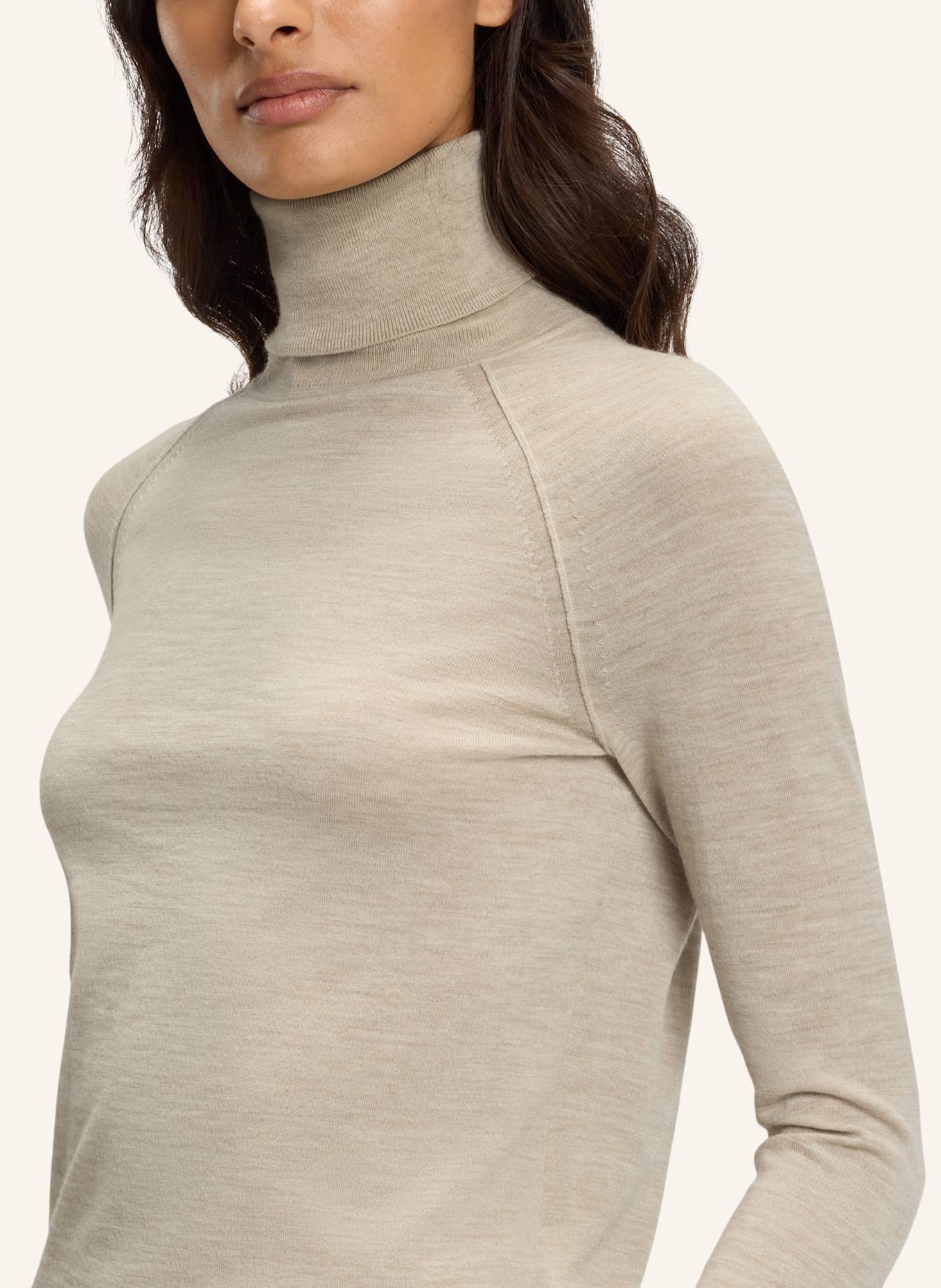 BOSS Pullover FRIZANI Slim Fit: BEIGE