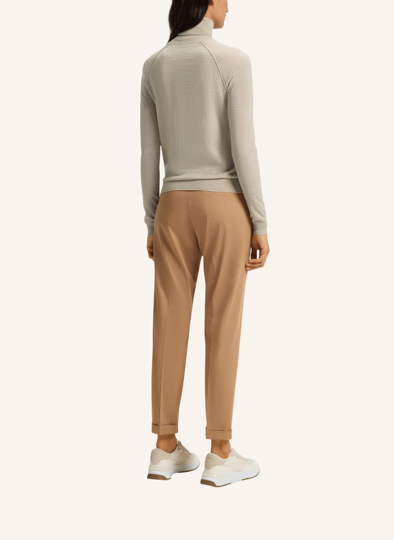 BOSS Pullover FRIZANI Slim Fit: BEIGE