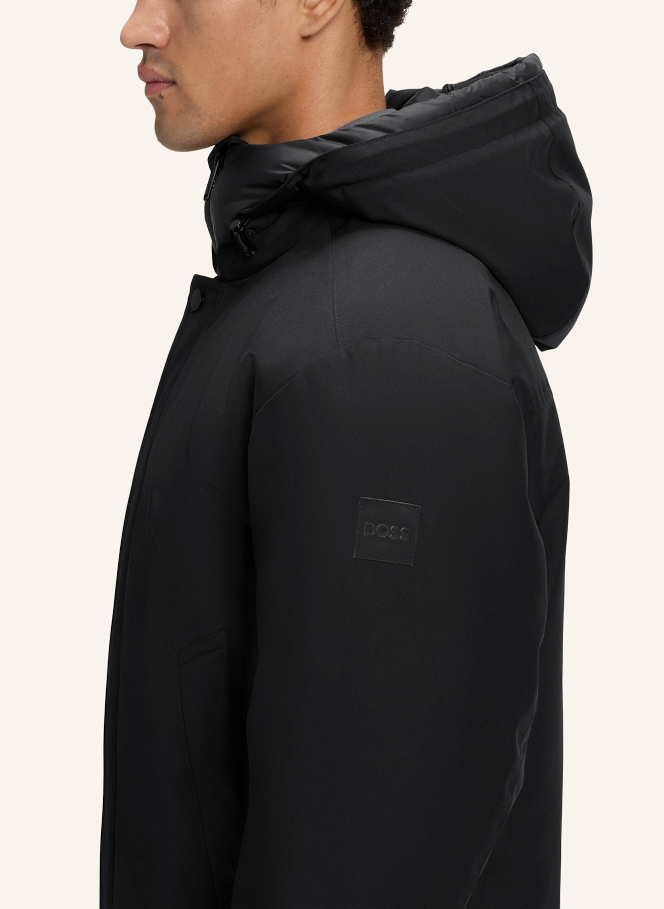 BOSS Casual Jacke OSIS1 Relaxed Fit: SCHWARZ