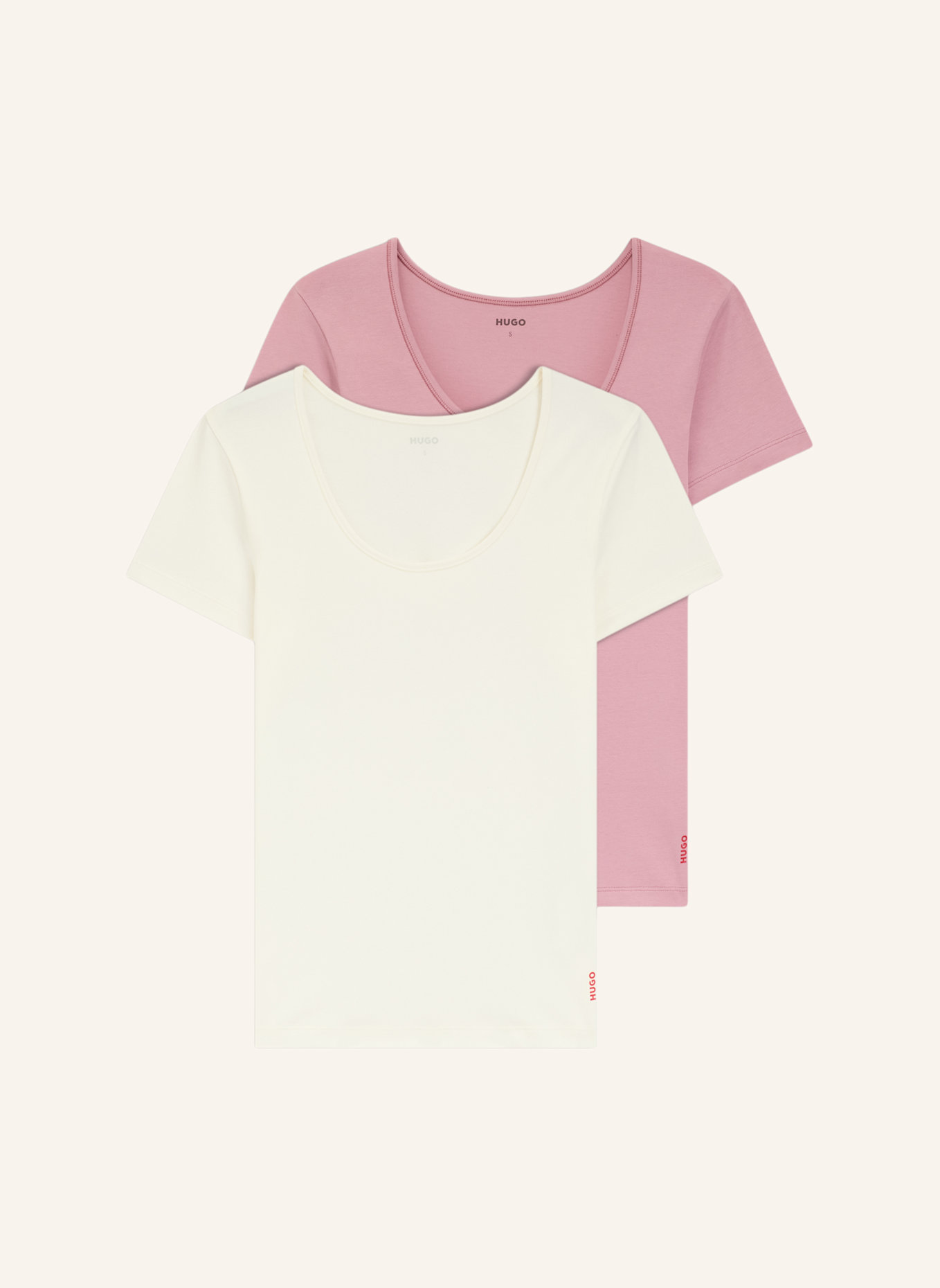 HUGO Unterwäsche Top TWIN T-SHIRT RN Regular Fit: PINK
