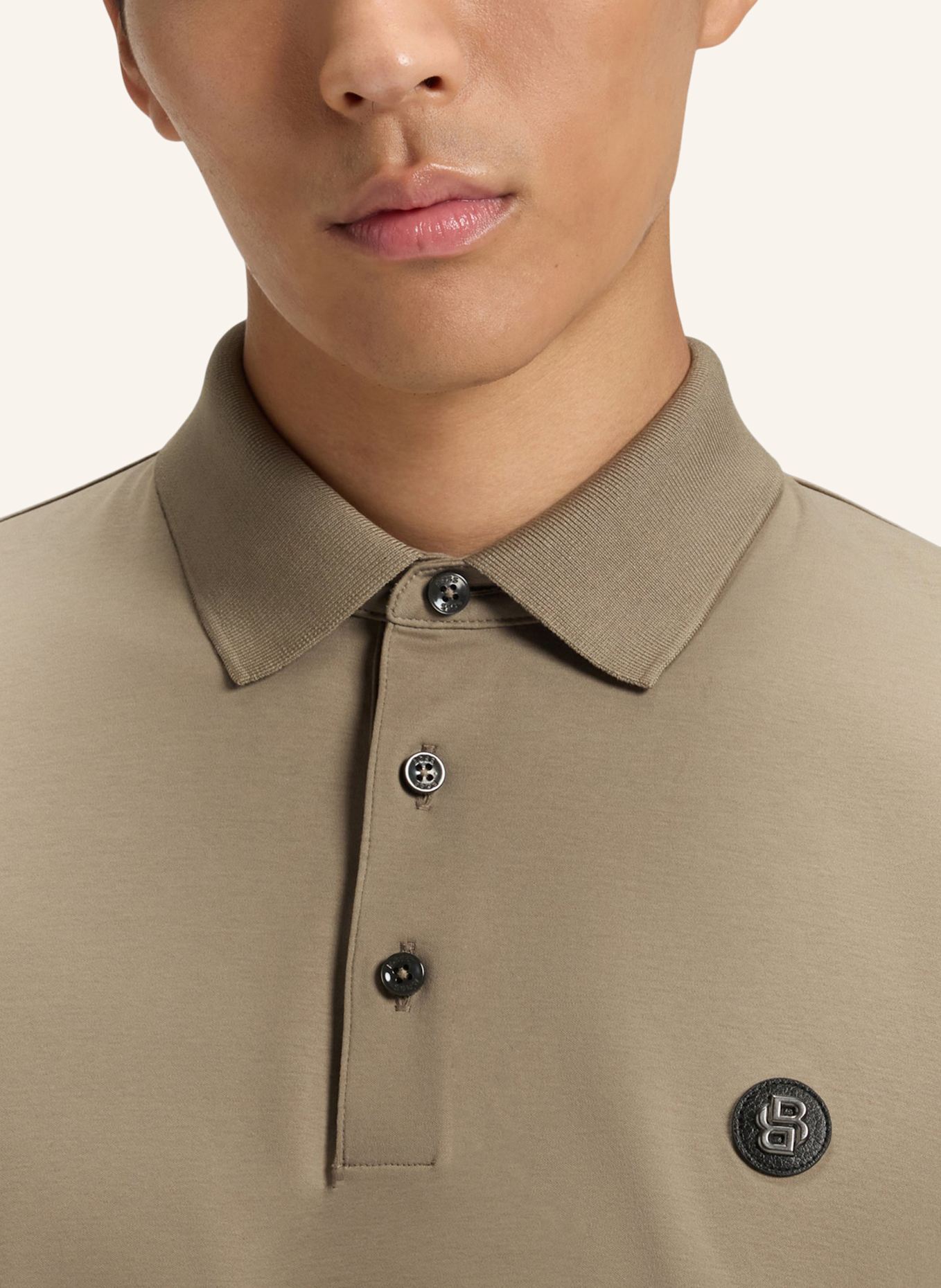 BOSS Jersey-Poloshirt PARRIS: BRAUN