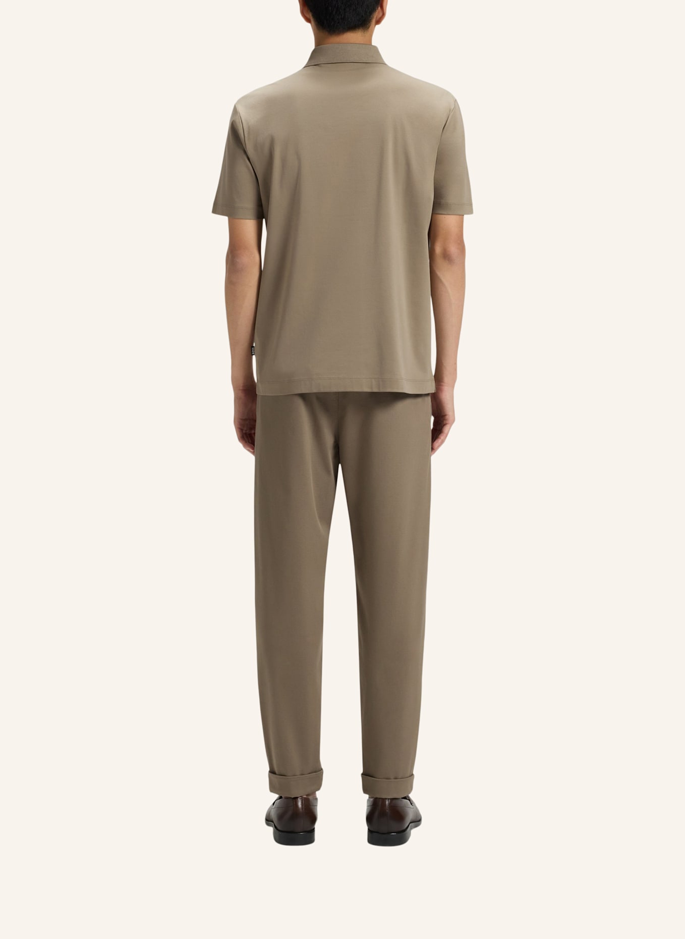 BOSS Jersey-Poloshirt PARRIS: BRAUN