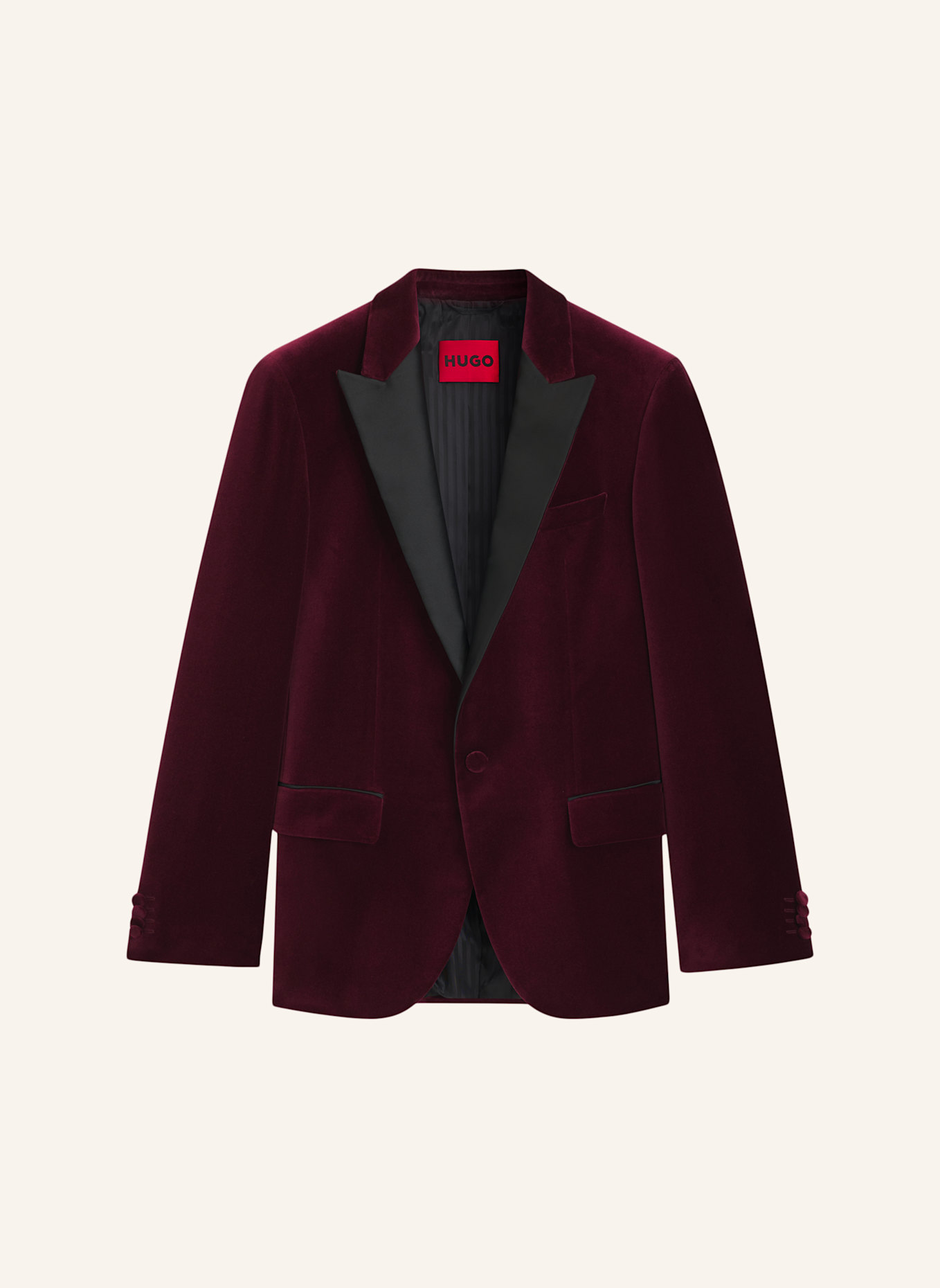 HUGO Blazer HENRY254E1X Slim Fit: DUNKELROT