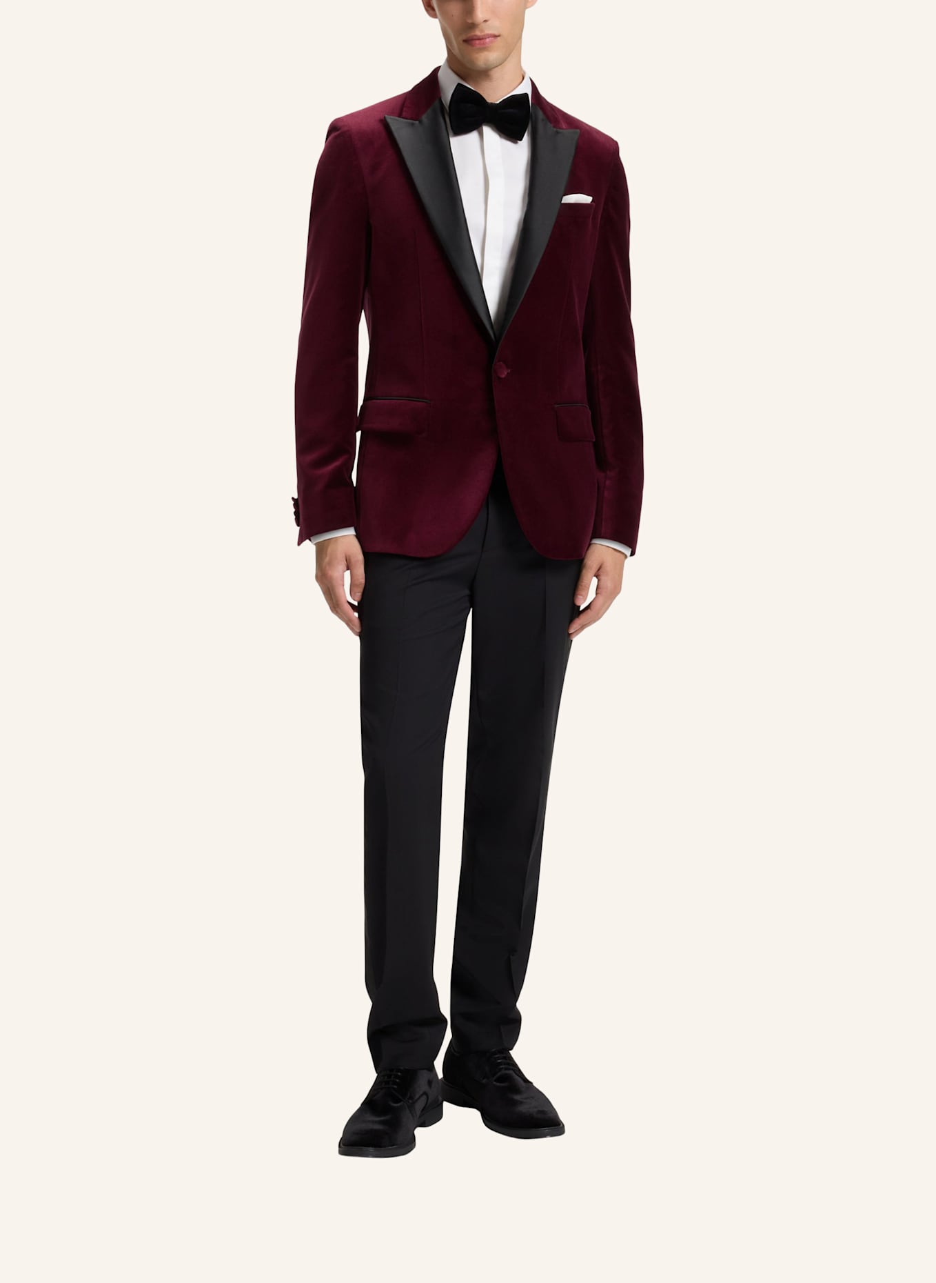 HUGO Blazer HENRY254E1X Slim Fit: DUNKELROT