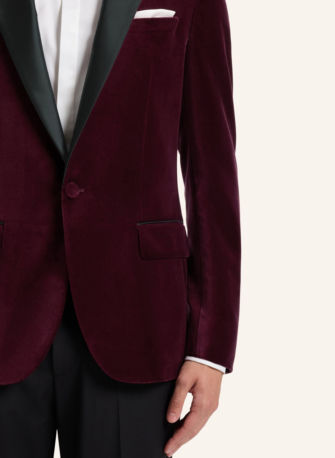 HUGO Blazer HENRY254E1X Slim Fit: DUNKELROT