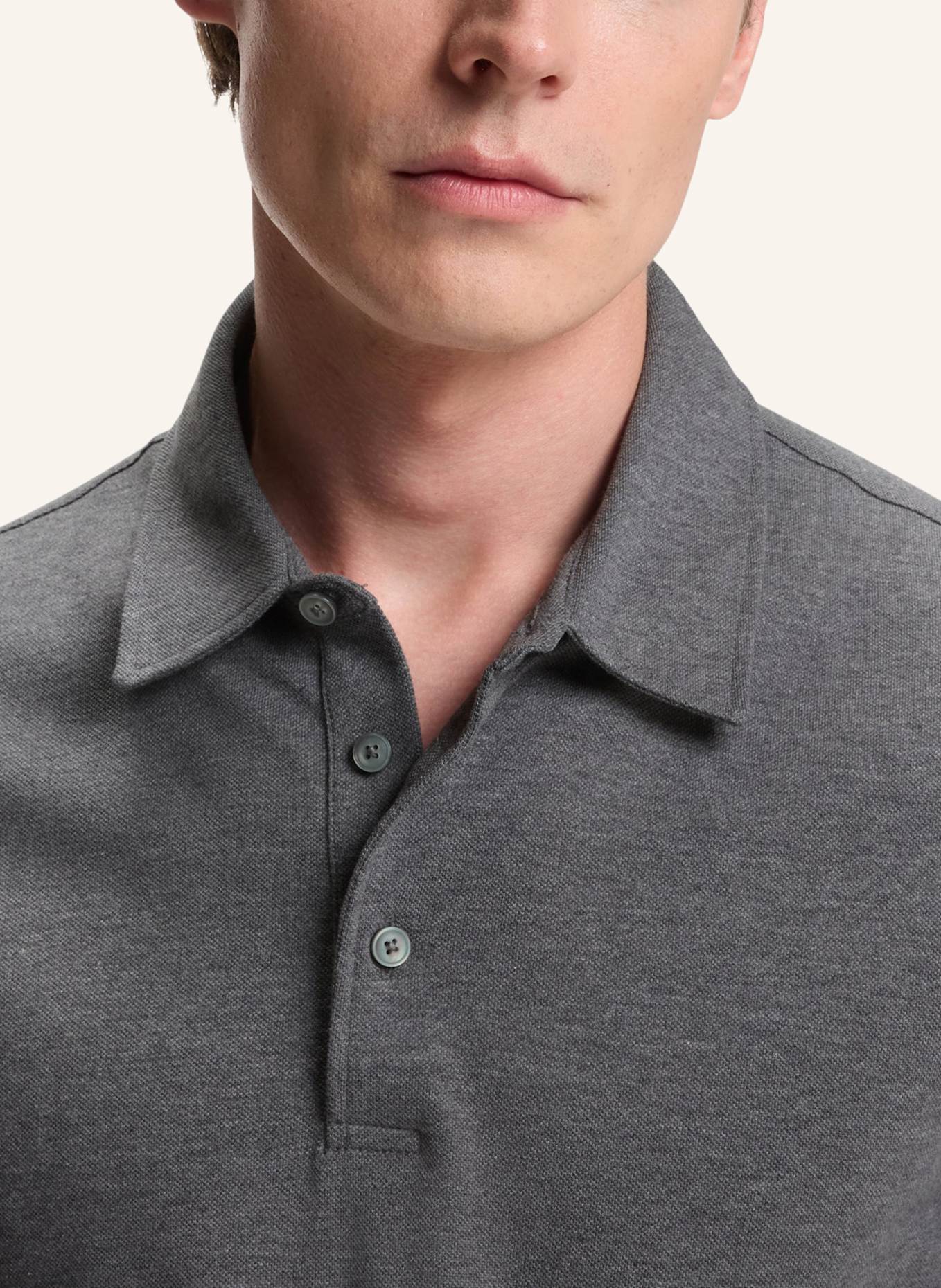 BOSS Poloshirt PARRIS 37_DB Regular Fit: GRAU