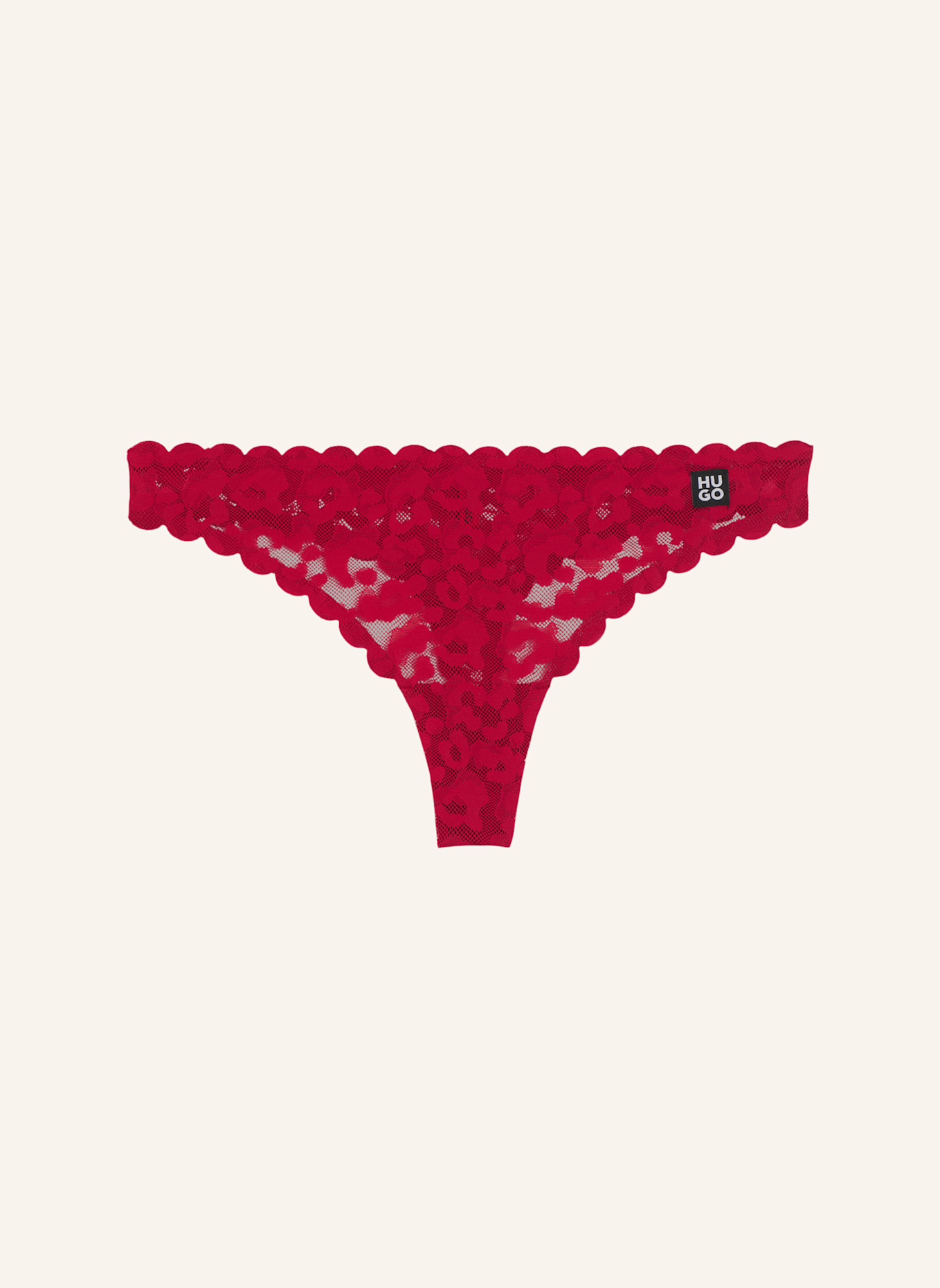 HUGO Slip THONG LEO LACE: ROT