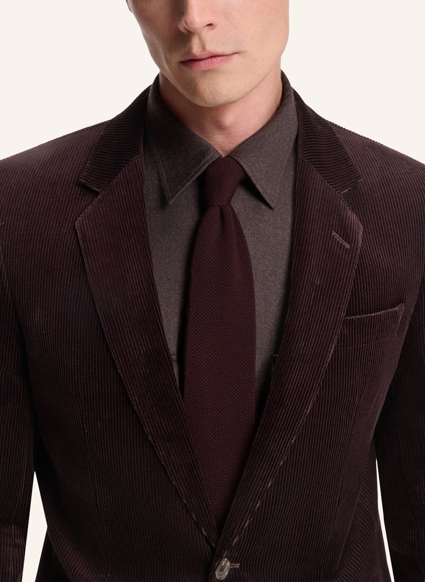 BOSS Krawatte H-TIE 7 CM K. 252 DB: DUNKELROT