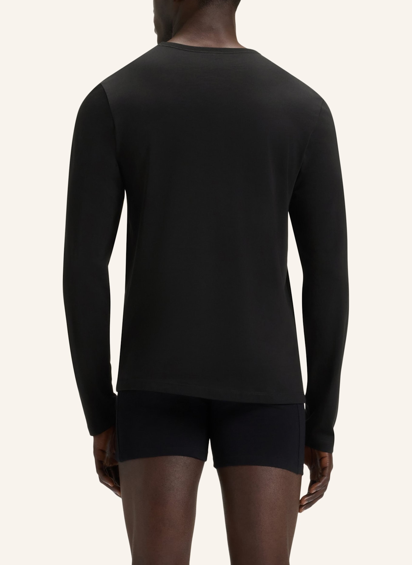 BOSS 3er-Pack Longsleeves: WEISS