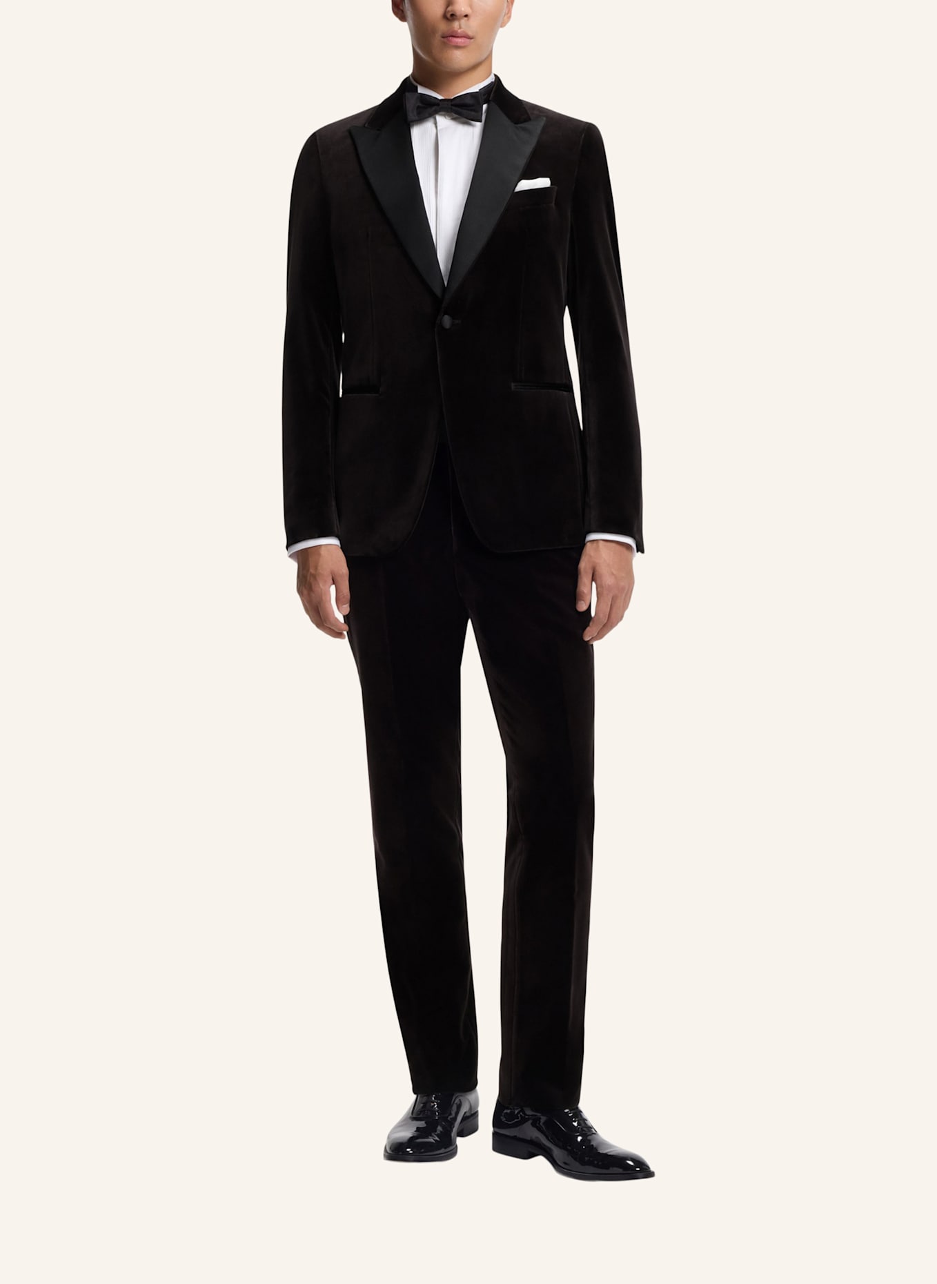 BOSS Business Hose H-GENIUS-TUX-244 Slim Fit: DUNKELBRAUN