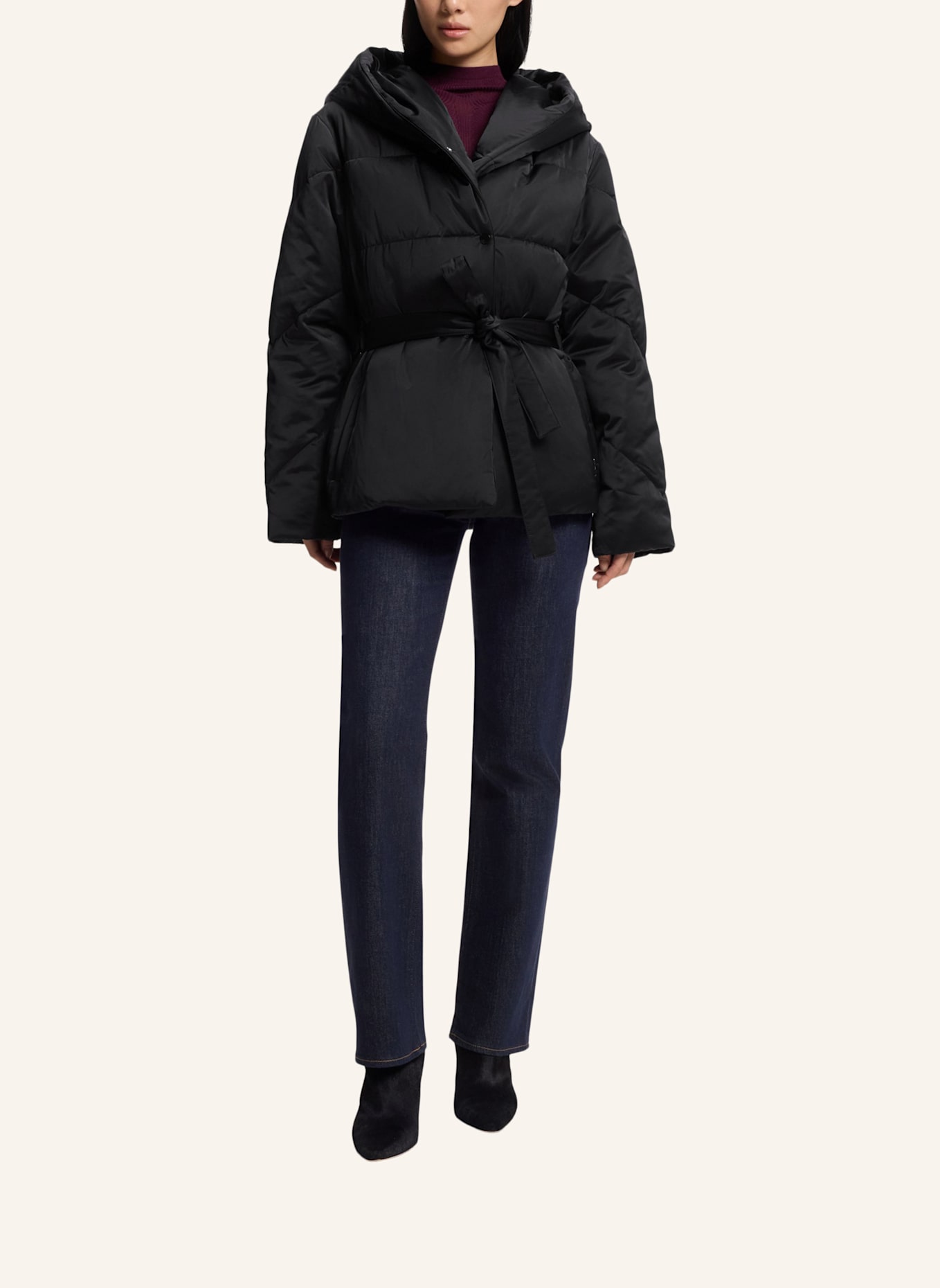 BOSS Casual Jacke PLYSSA Regular Fit: SCHWARZ