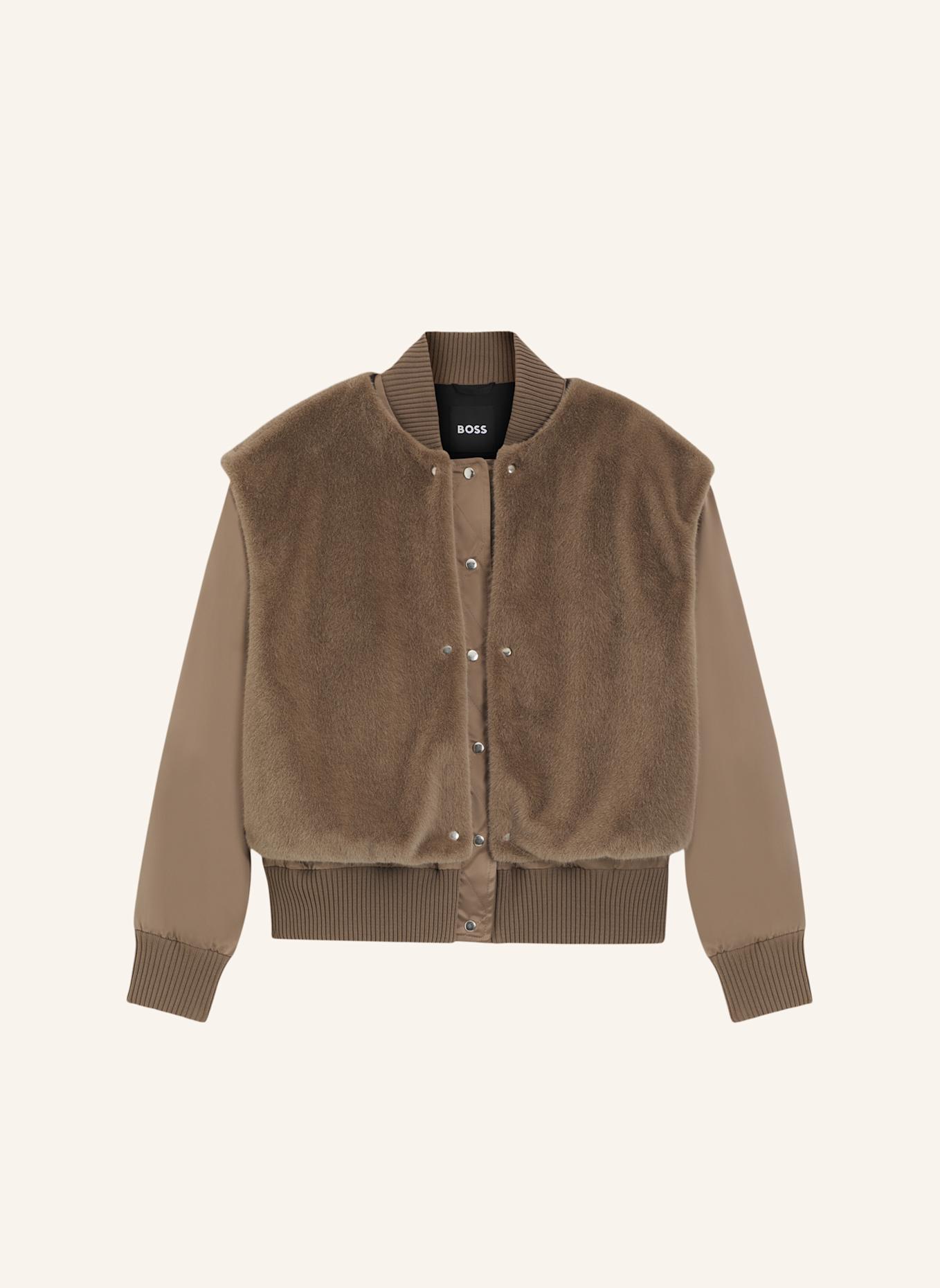 BOSS Casual Jacke PETTICA Regular Fit: BRAUN