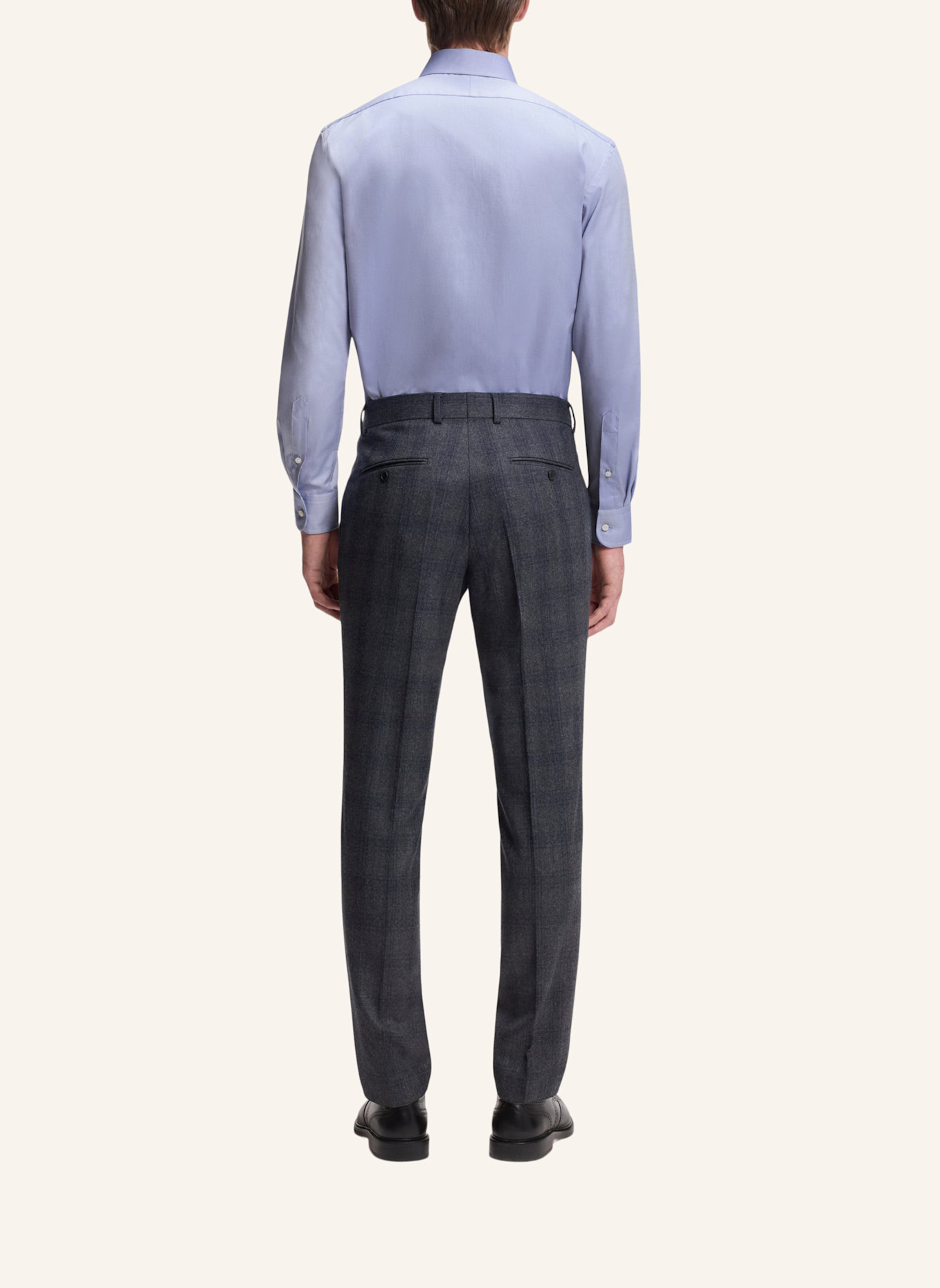 BOSS Business Hemd H-DAVID-SPREAD_DB Slim Fit: DUNKELBLAU