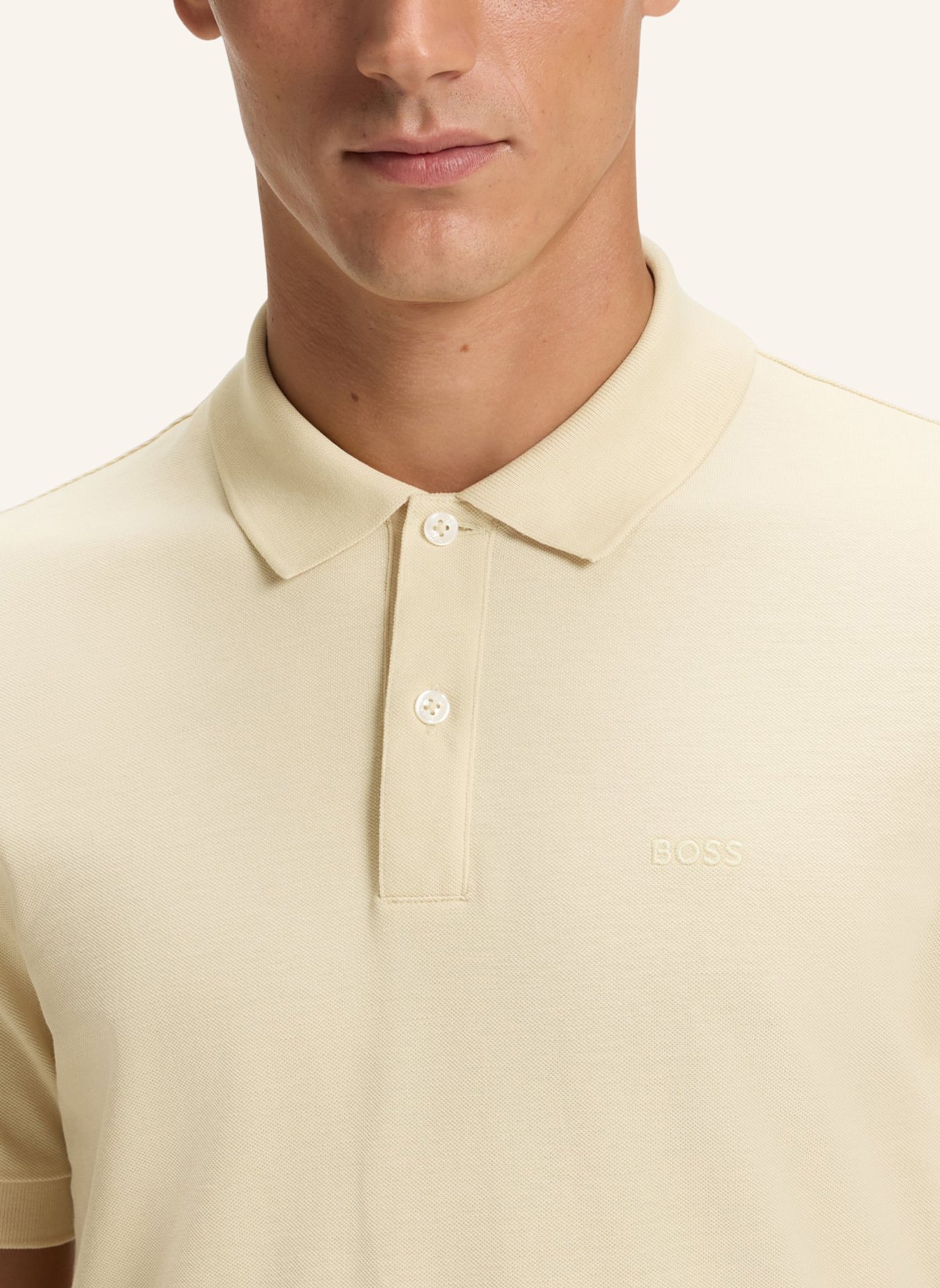 BOSS Poloshirt PALLAS Regular Fit: GELB