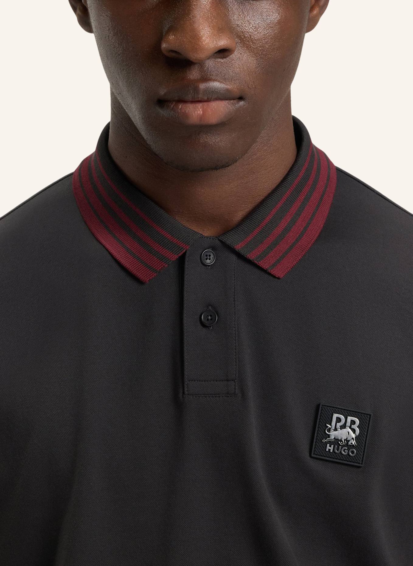 HUGO Poloshirt DIZGI_RB Relaxed Fit: DUNKELBRAUN