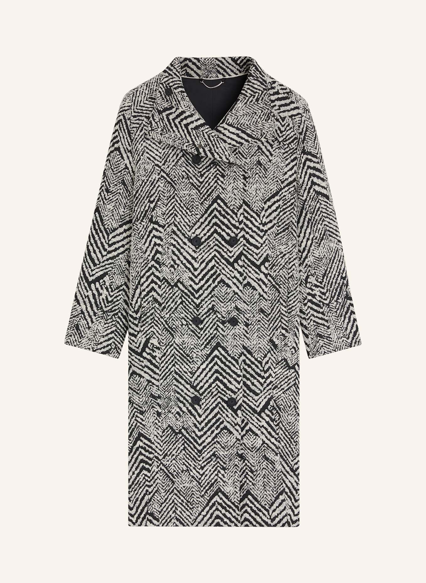 BOSS Klassischer Mantel CAVINIA1 Regular Fit: WEISS