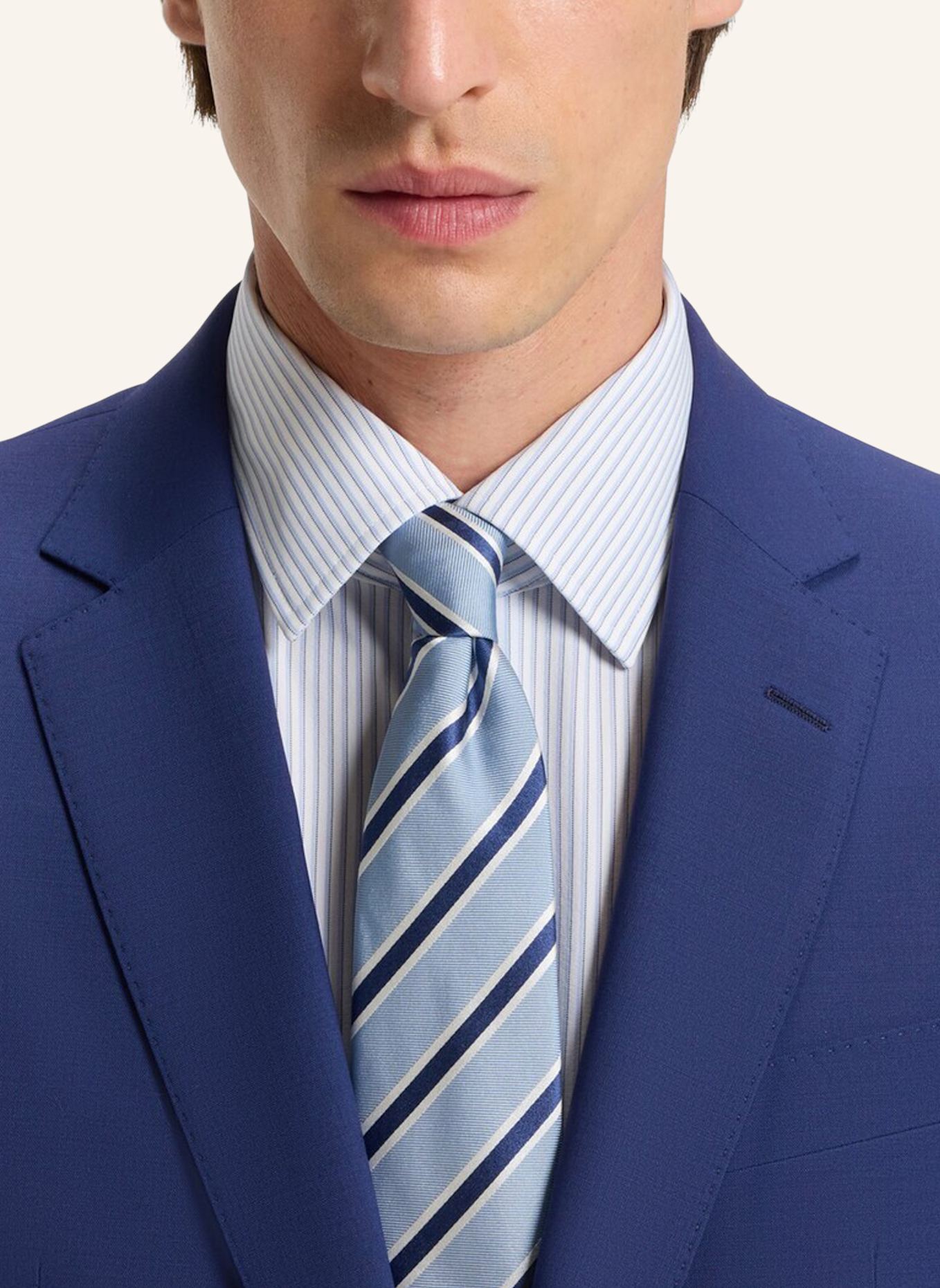 BOSS Business Anzug H-HUGE-2PCS-224 Slim Fit: DUNKELBLAU