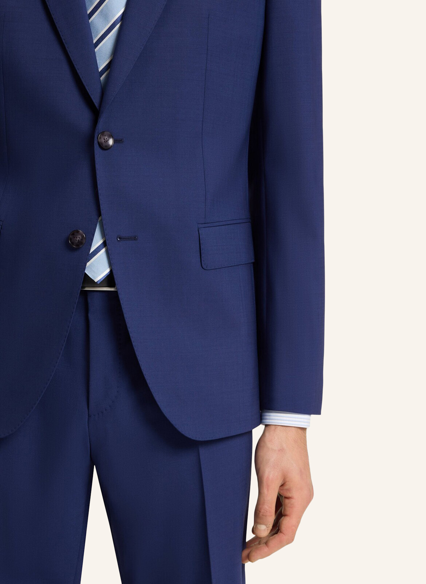 BOSS Business Anzug H-HUGE-2PCS-224 Slim Fit: DUNKELBLAU