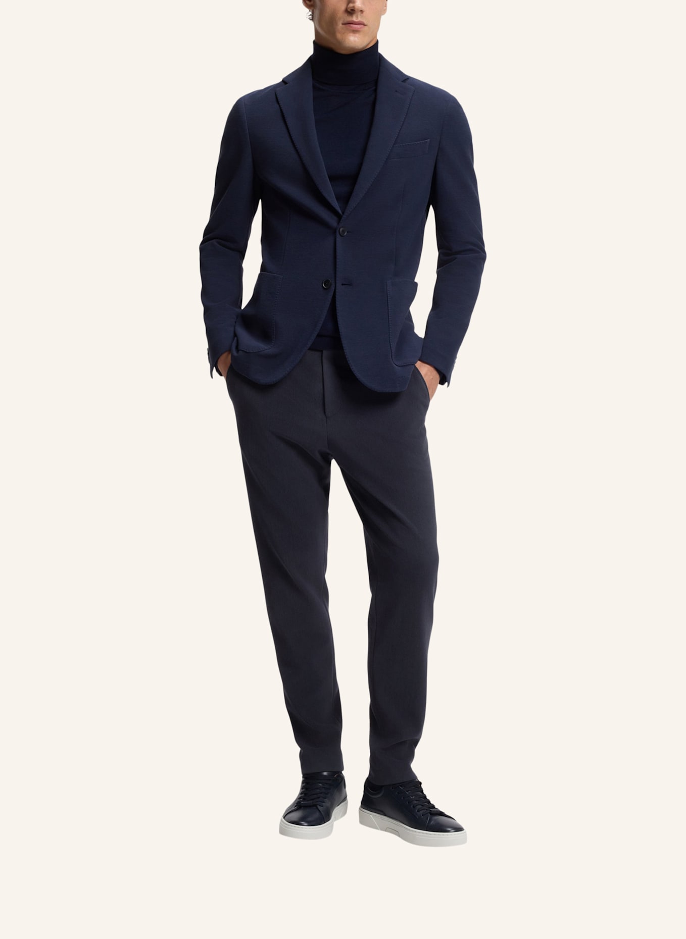 BOSS Business Hose C-PERIN-J-RDS-253 Tapered Fit: DUNKELBLAU