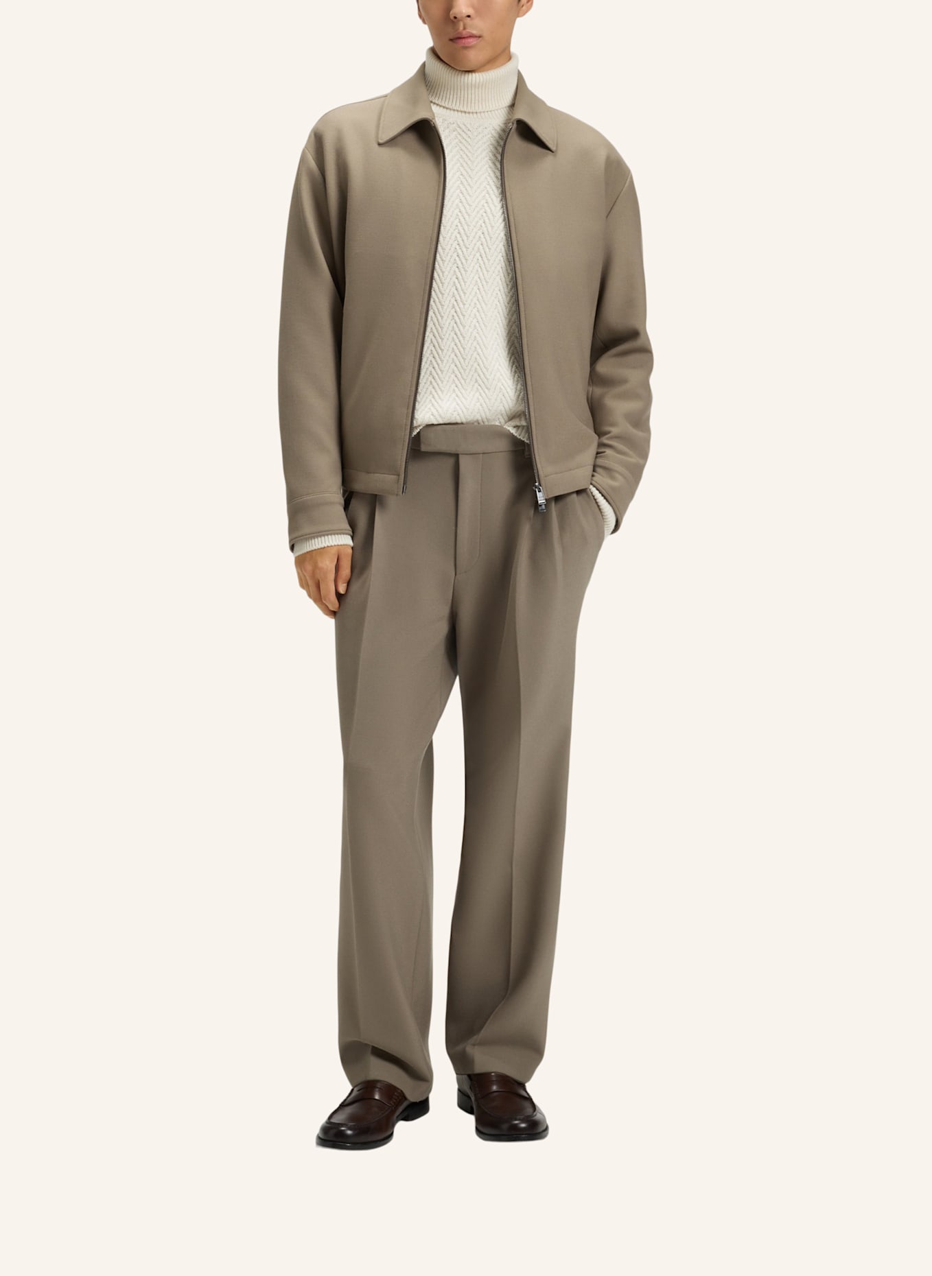 BOSS Pullover H-HATILO Regular Fit: WEISS