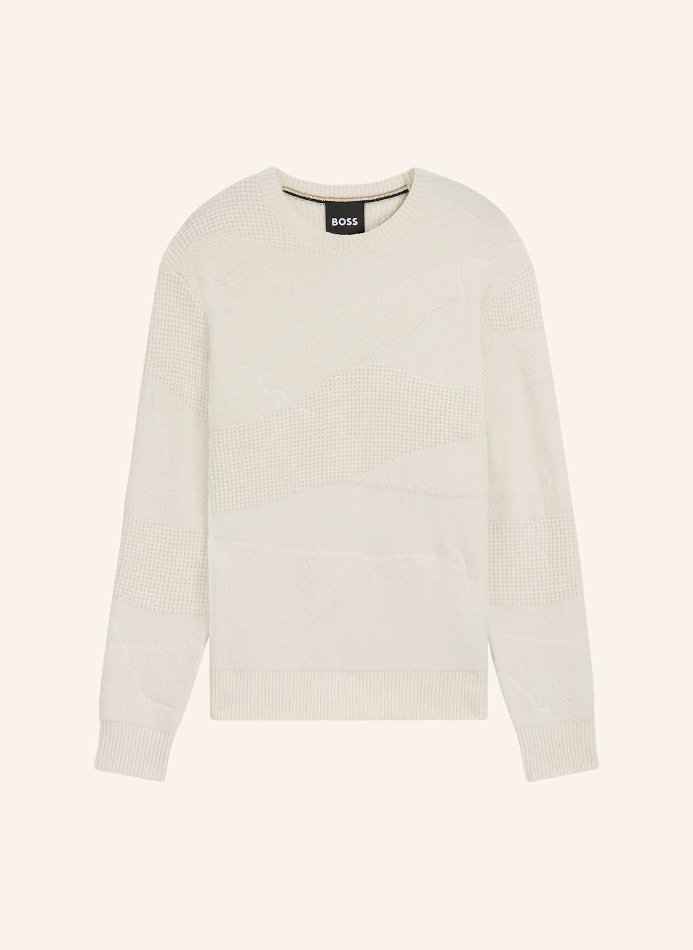 BOSS Pullover H-HIDOLE Relaxed Fit: WEISS
