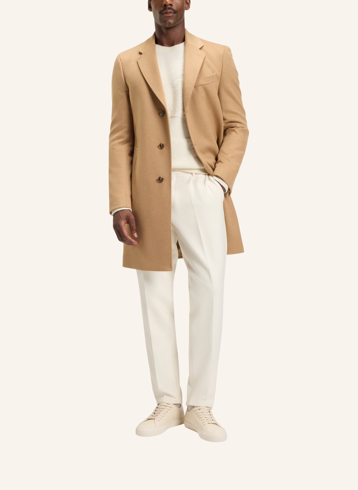 BOSS Pullover H-HIDOLE Relaxed Fit: WEISS